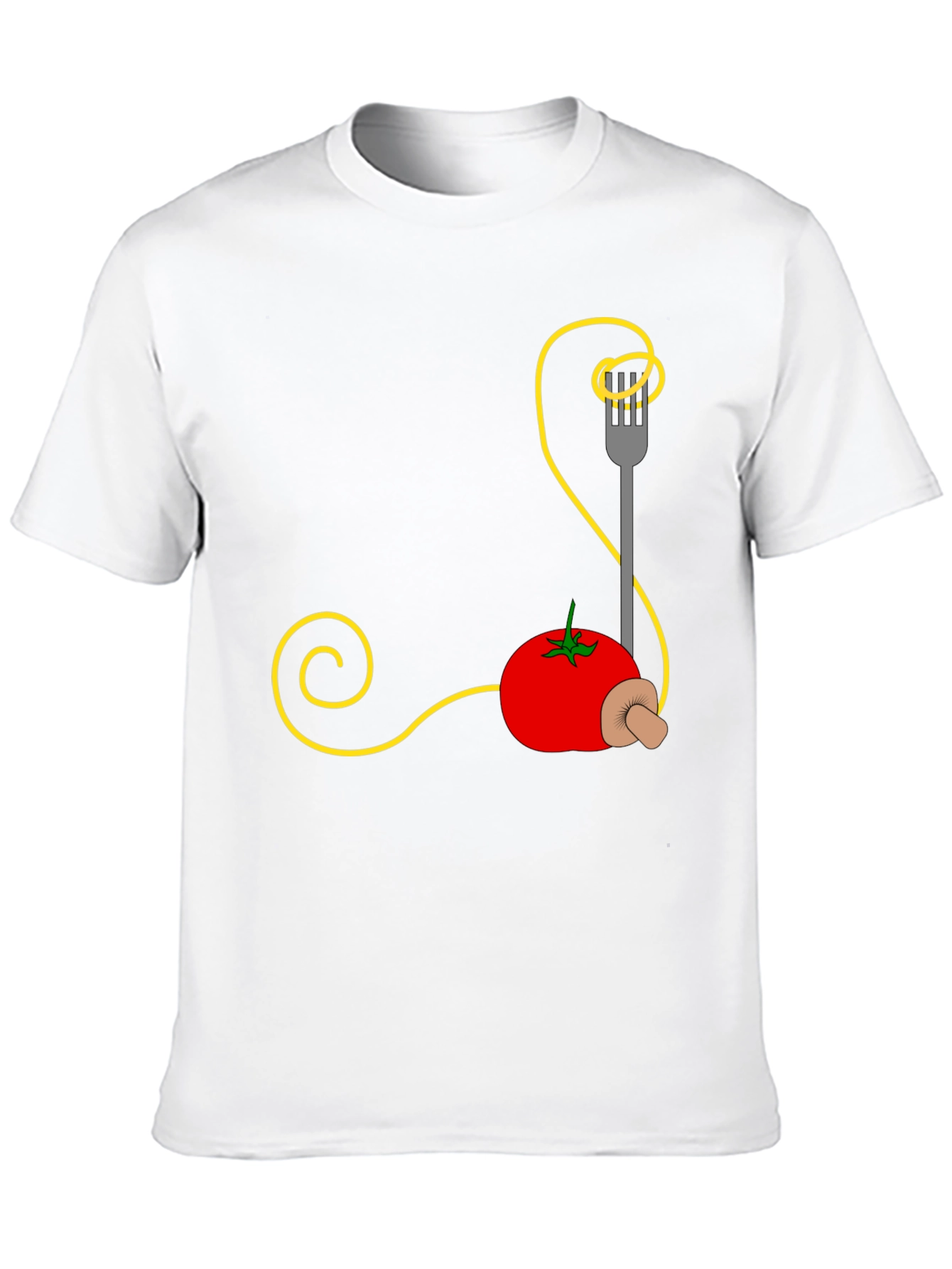 Spaghetti Tomato Graphic Tee - Quirky Foodie Fashion