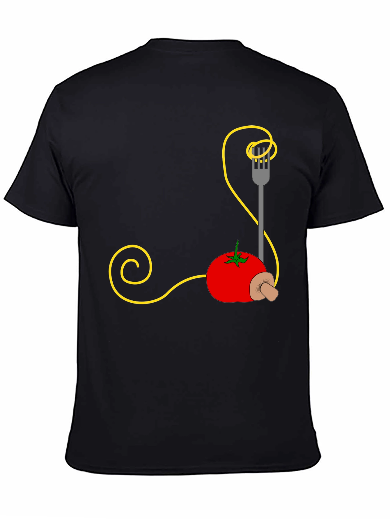Spaghetti Tomato Graphic Tee - Quirky Foodie Fashion