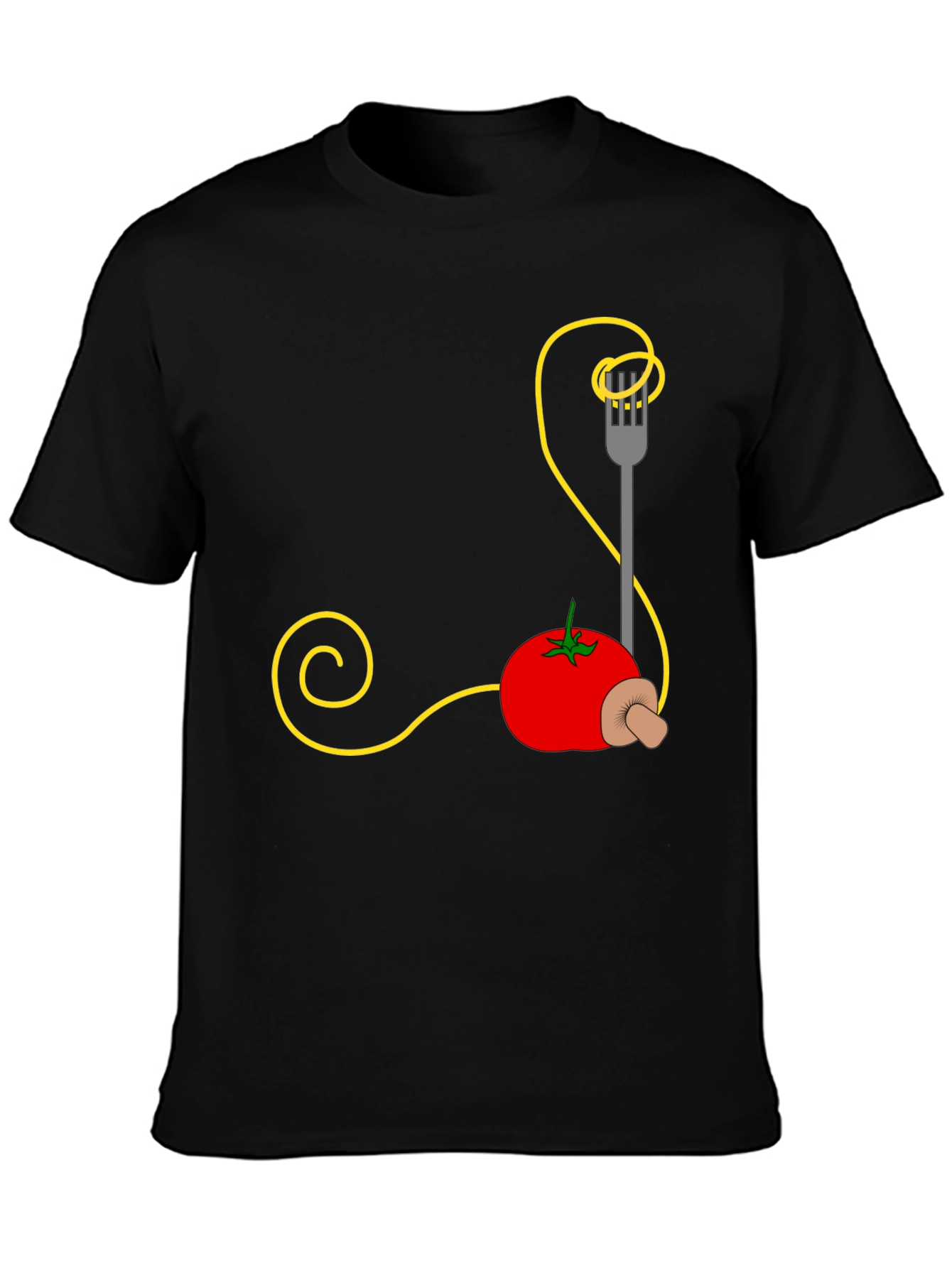 Spaghetti Tomato Graphic Tee - Quirky Foodie Fashion