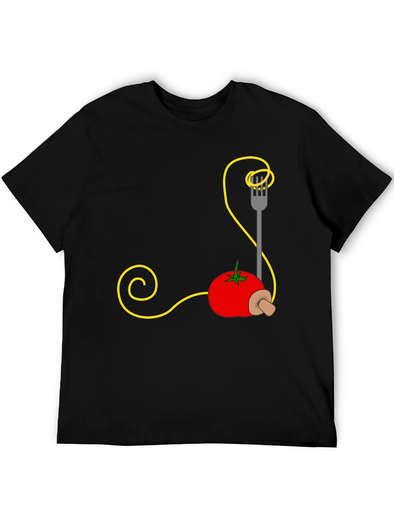 Spaghetti Tomato Graphic Tee - Quirky Foodie Fashion