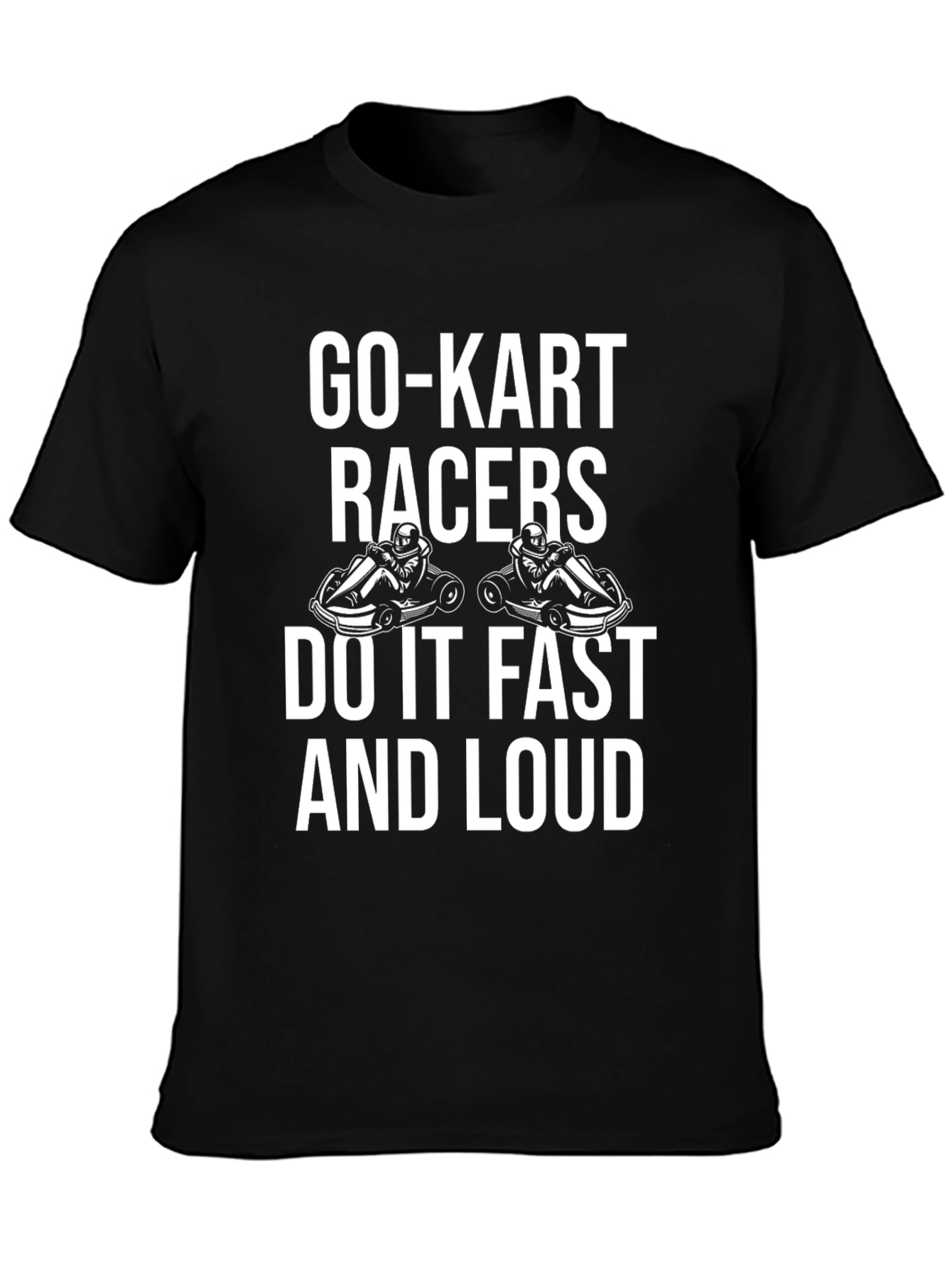 Go-Kart Racers Black Graphic Tee