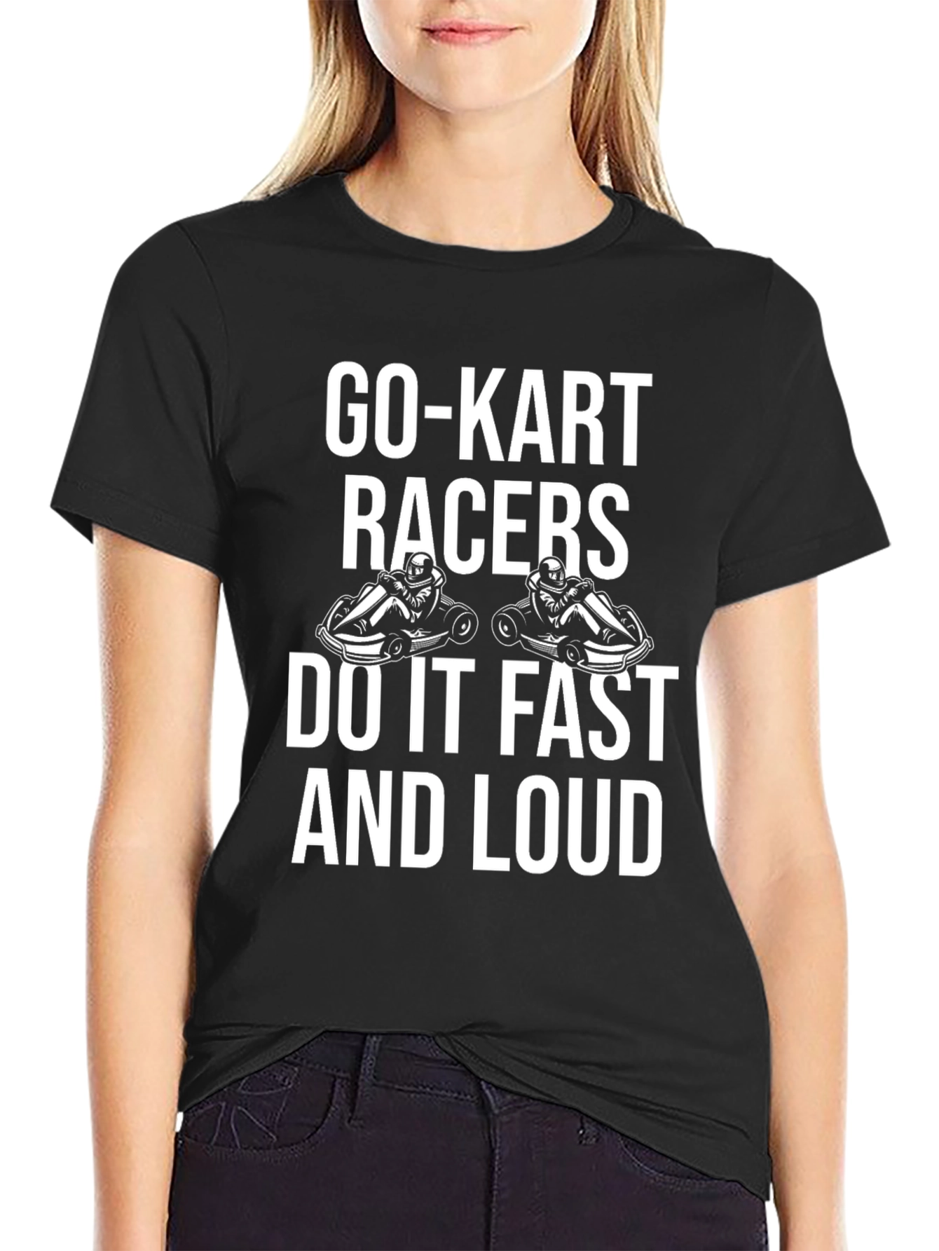 Go-Kart Racers Black Graphic Tee
