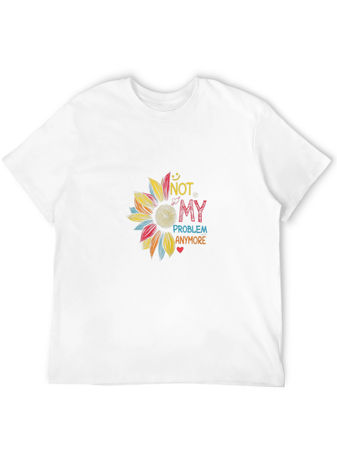 Not My Problem Anymore Graphic Sunflower Tee
