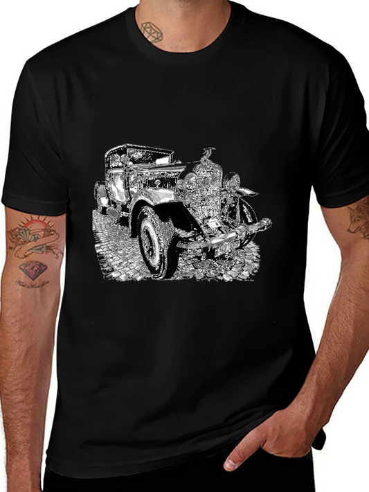 Vintage Car Graphic Tee - Classic Style