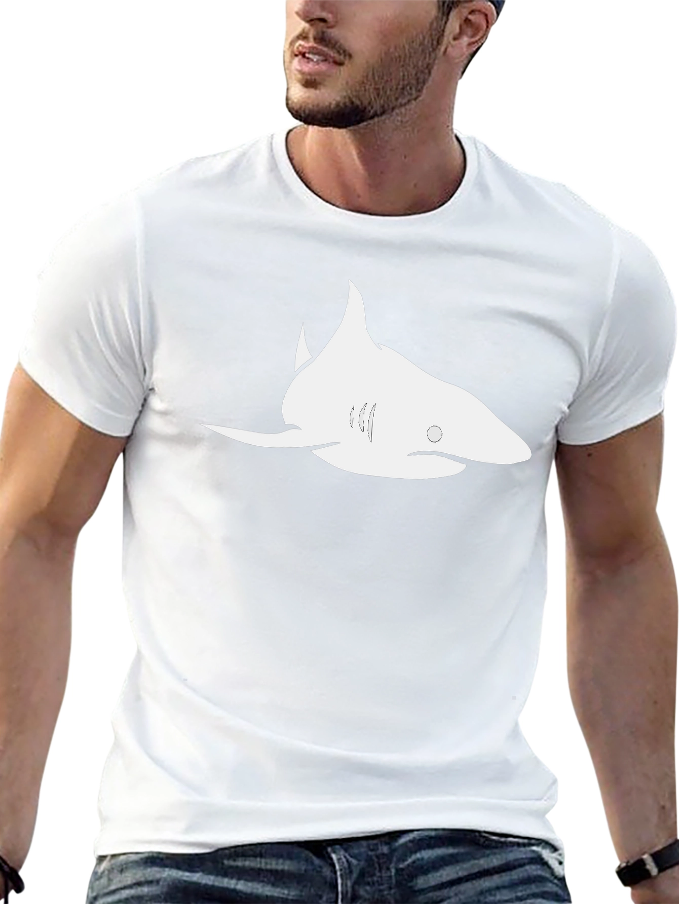 Shark Graphic Tee - Cool & Casual