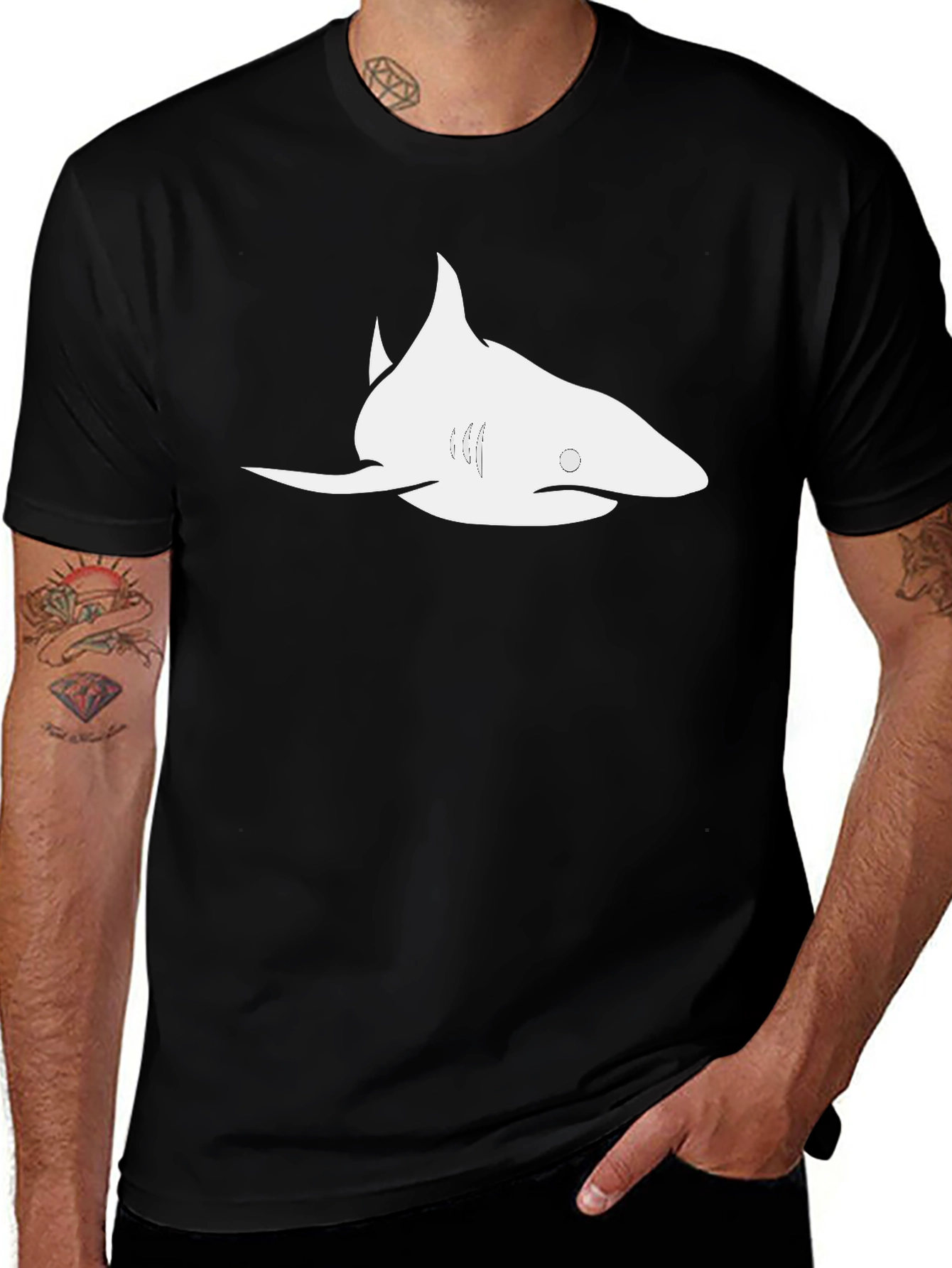 Shark Graphic Tee - Cool & Casual