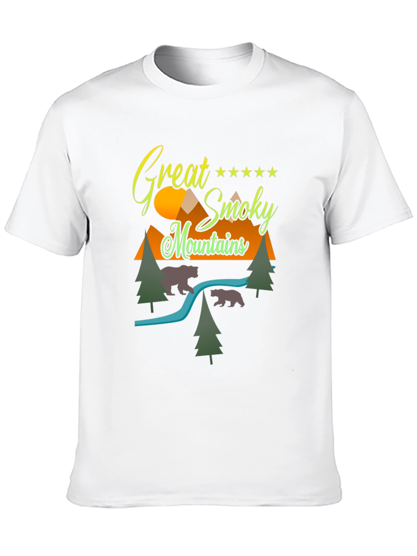 Great Smoky Mountains Graphic Tee - Black Cotton Blend