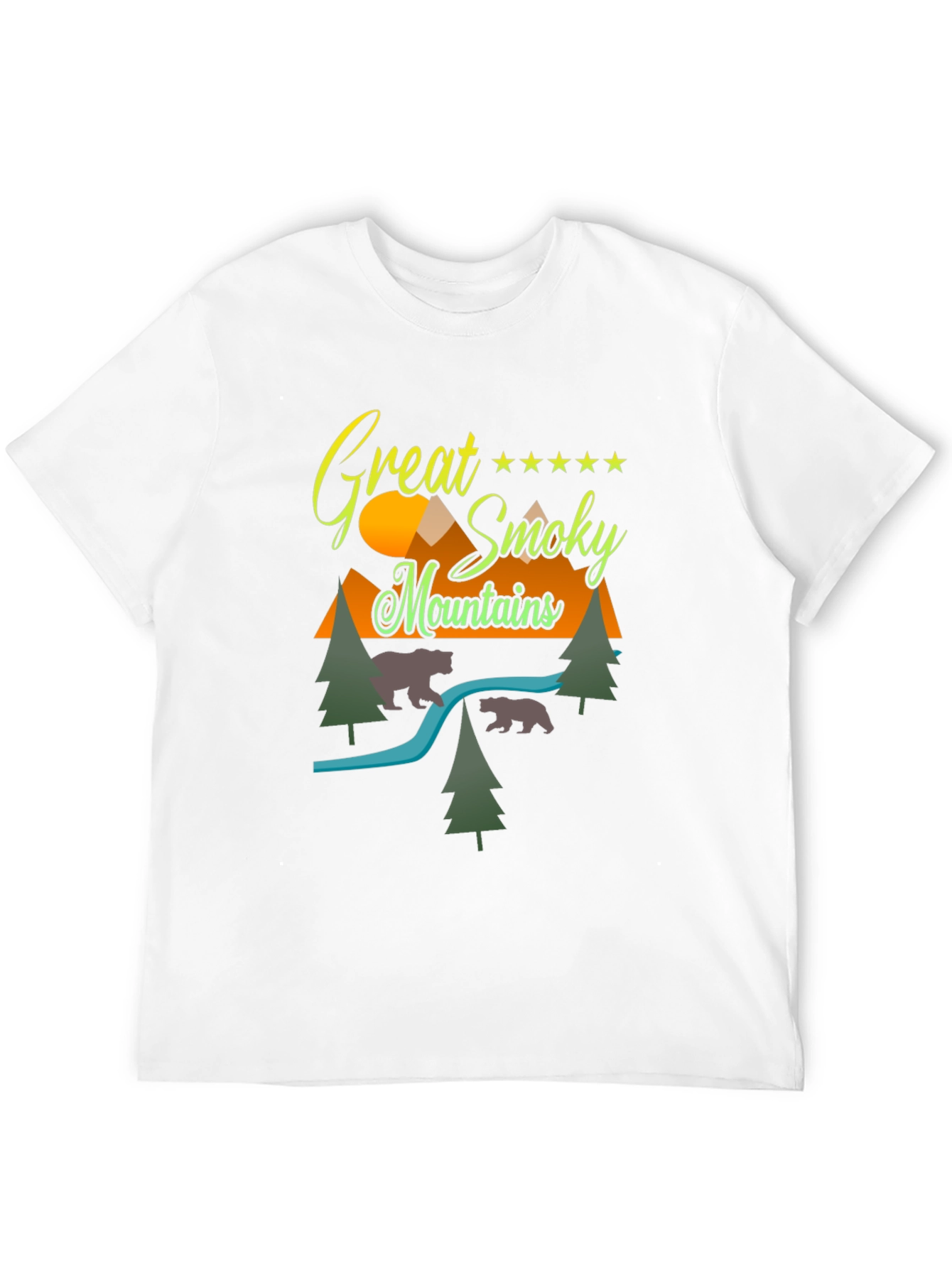 Great Smoky Mountains Graphic Tee - Black Cotton Blend