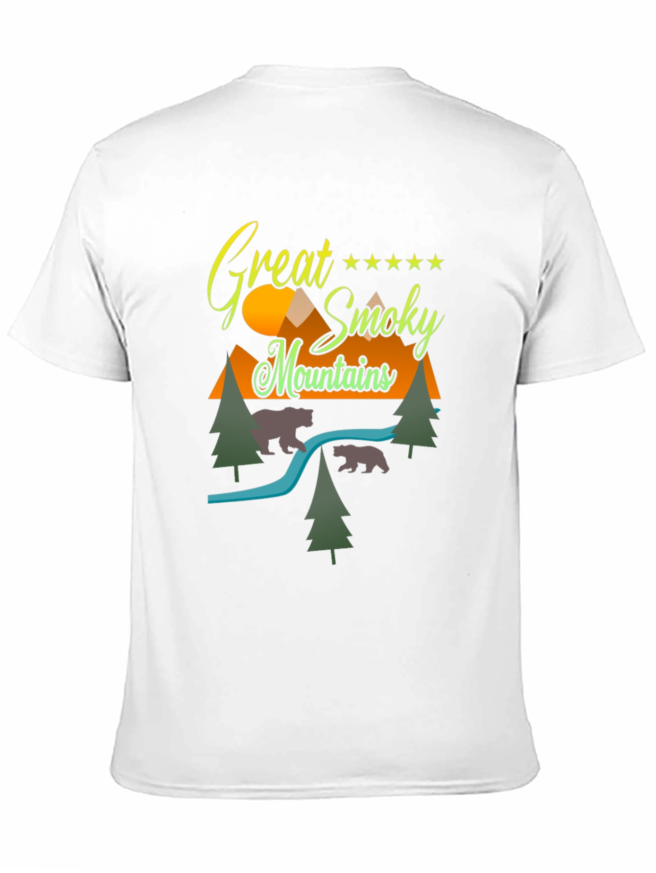 Great Smoky Mountains Graphic Tee - Black Cotton Blend