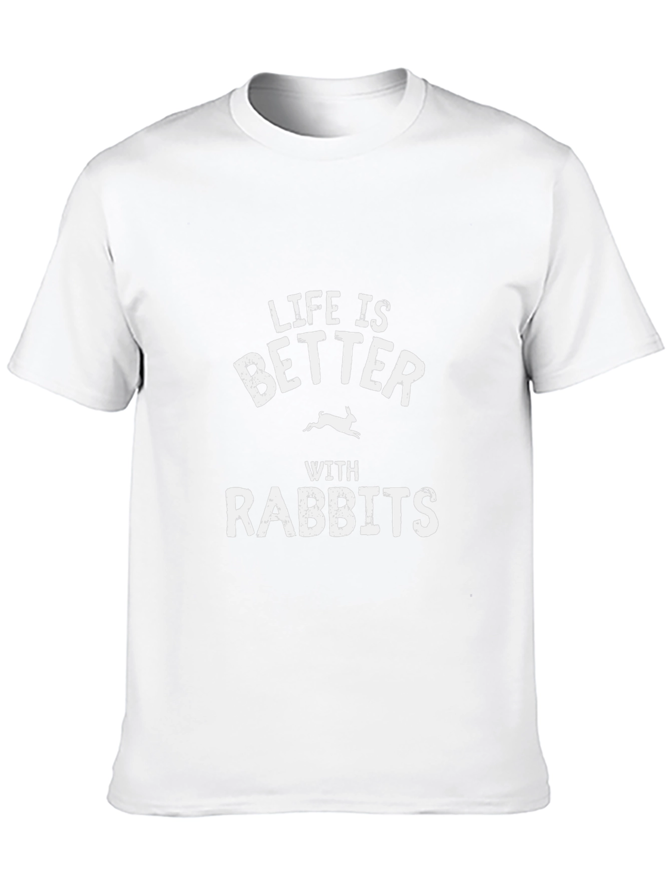 Life is Better with Rabbits Black Tee