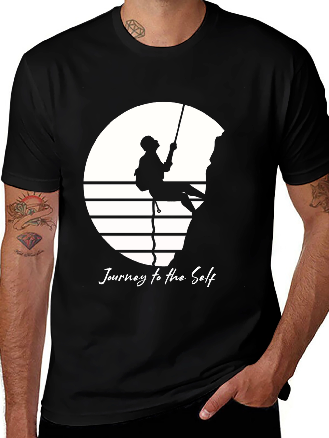 Journey to the Self Graphic T-Shirt - Black