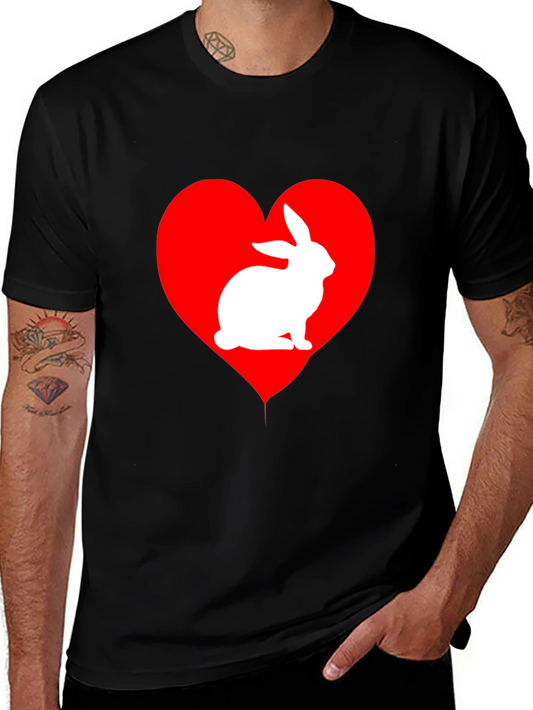 Rabbit Heart Graphic T-Shirt
