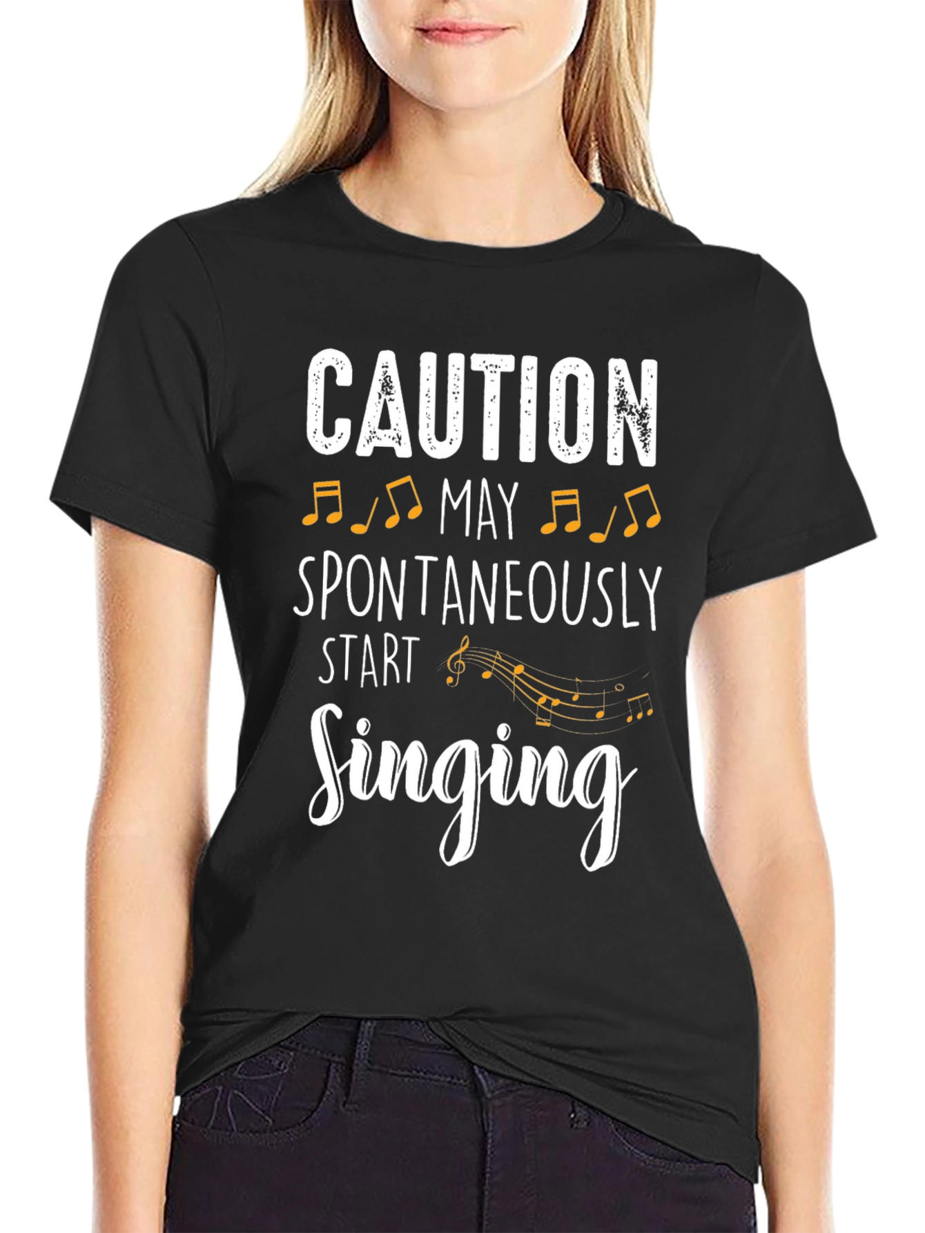 Caution May Spontaneously Start Singing T-Shirt