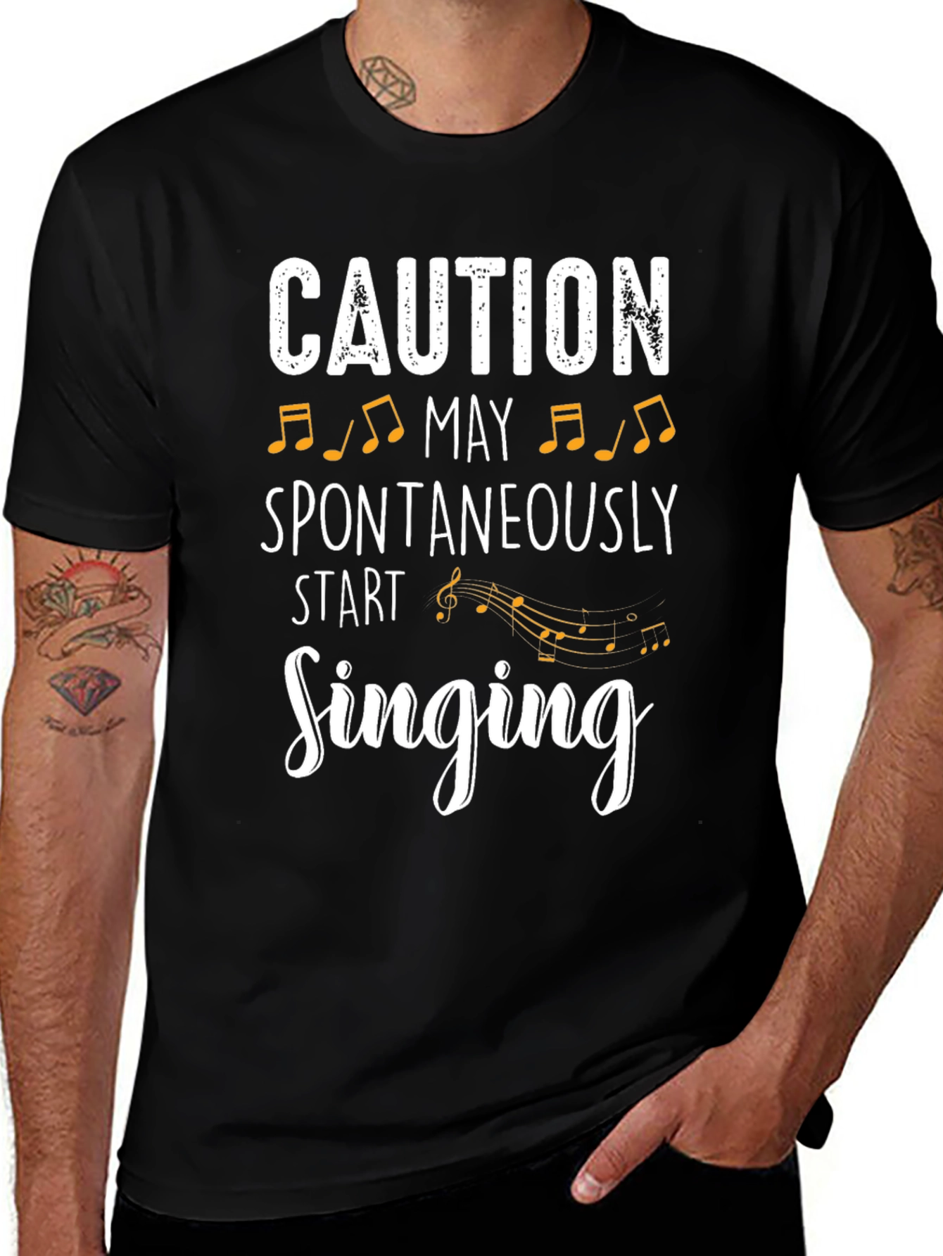 Caution May Spontaneously Start Singing T-Shirt
