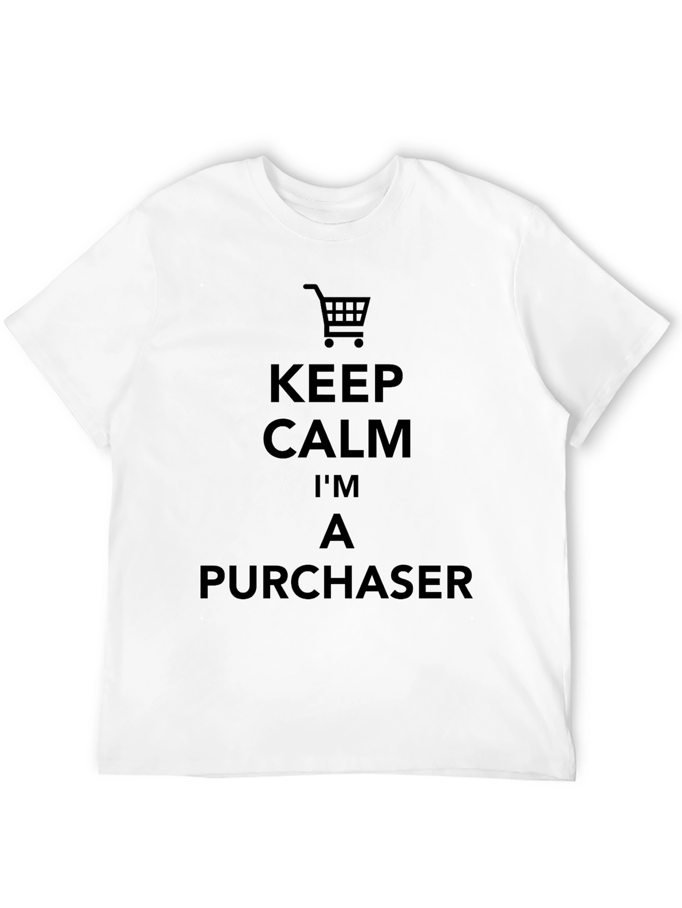 Keep Calm Purchaser Black T-Shirt