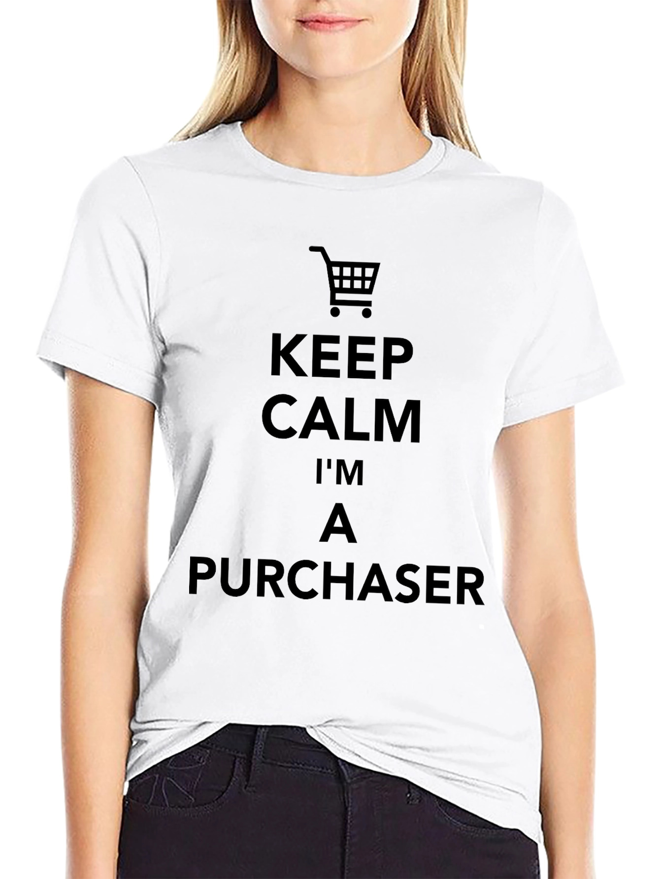 Keep Calm Purchaser Black T-Shirt