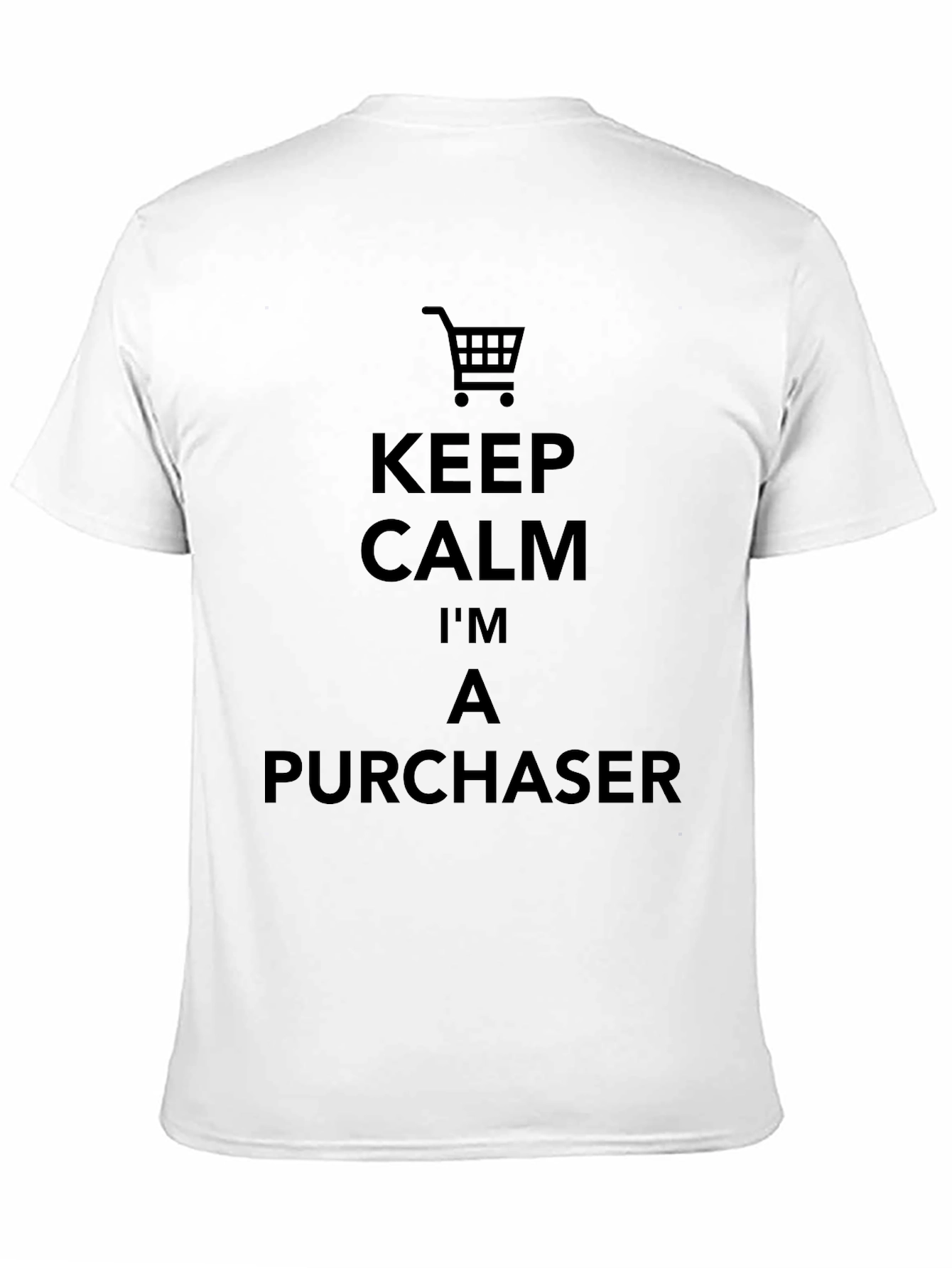 Keep Calm Purchaser Black T-Shirt