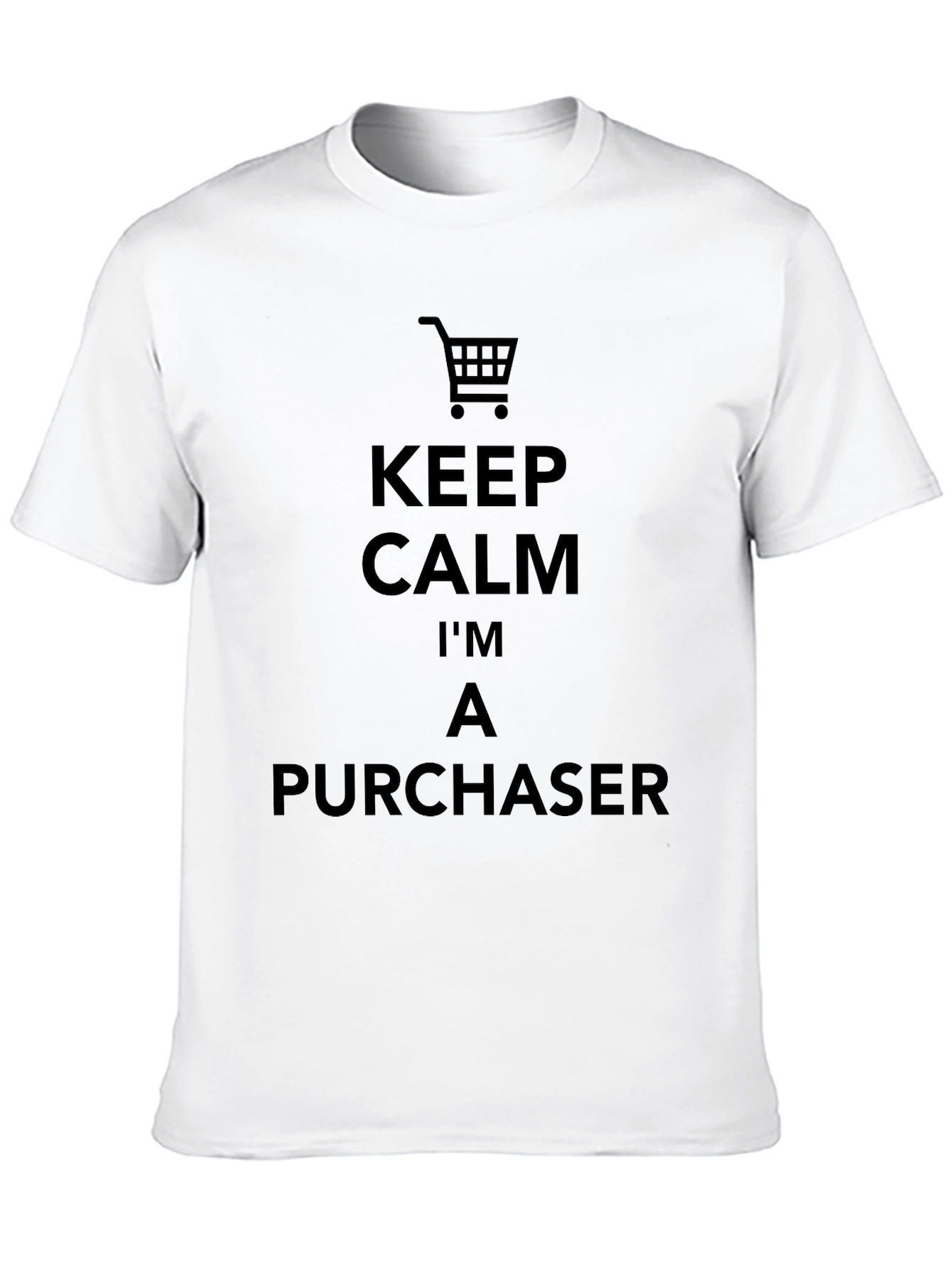 Keep Calm Purchaser Black T-Shirt