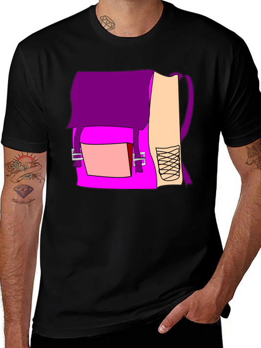 Backpack Graphic Black T-Shirt