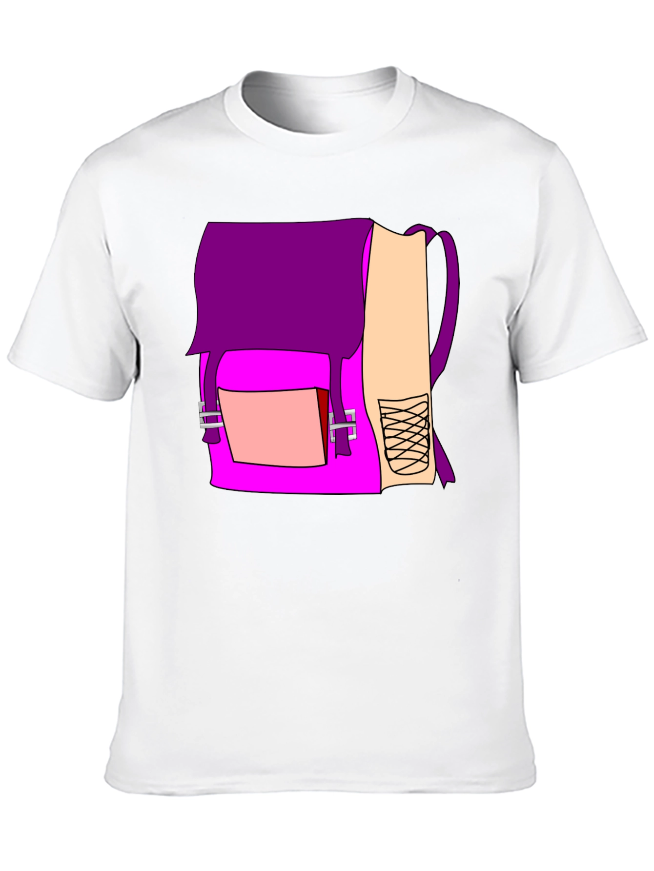 Backpack Graphic Black T-Shirt