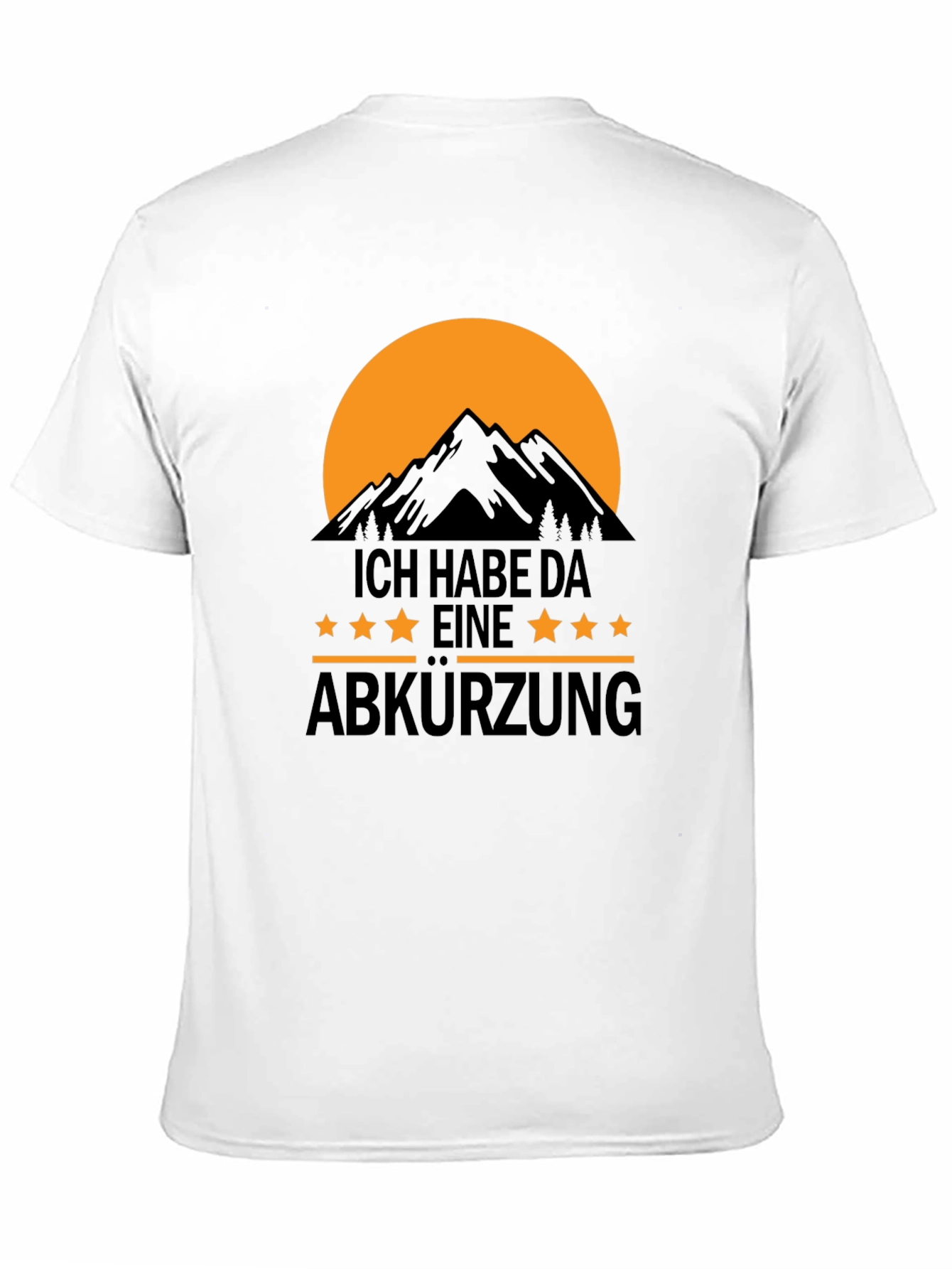 Black T-Shirt: I Have A Shortcut Mountain Design