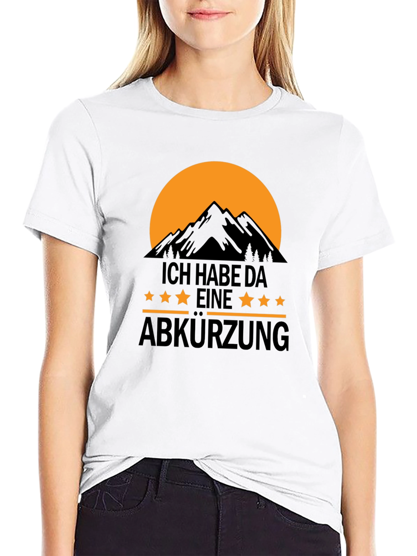 Black T-Shirt: I Have A Shortcut Mountain Design