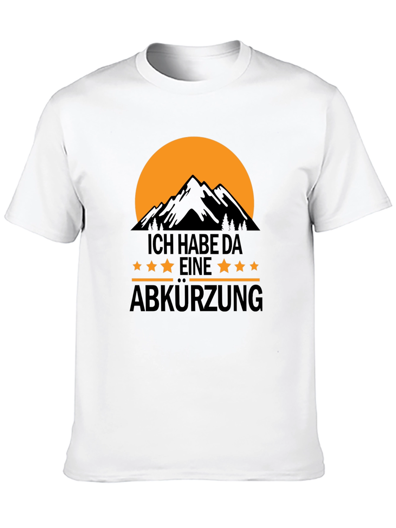 Black T-Shirt: I Have A Shortcut Mountain Design