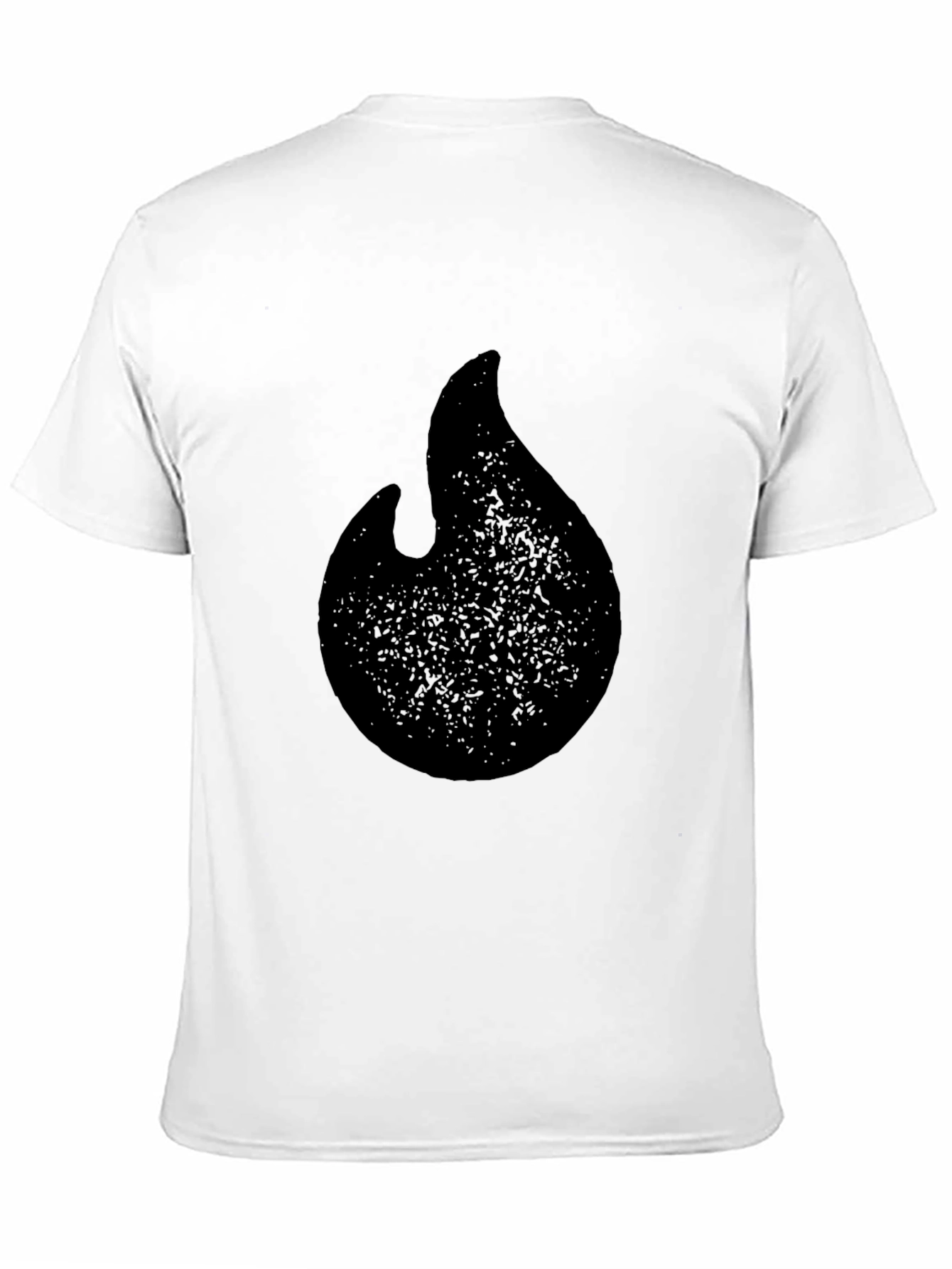 Black Flame Graphic T-Shirt - Casual Style