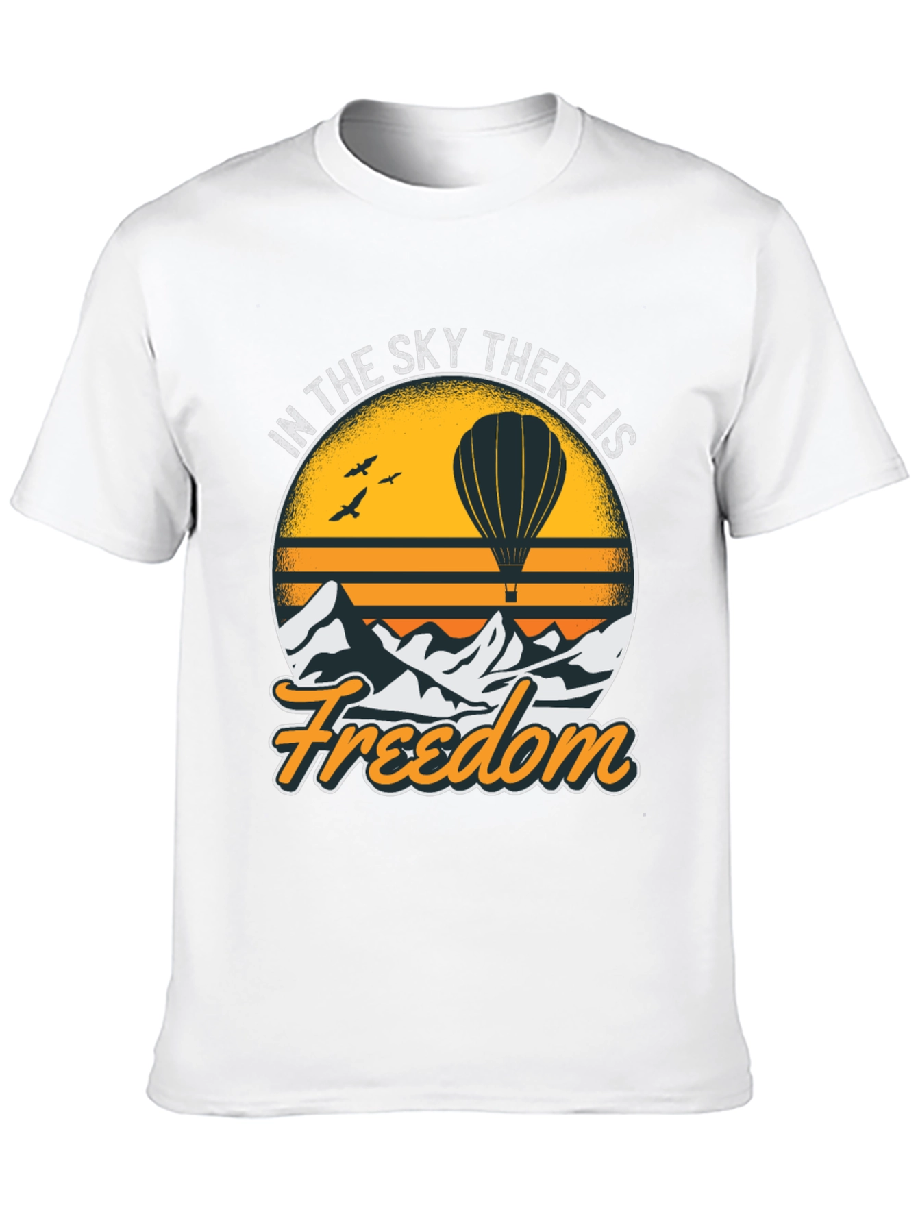 Freedom Sky Hot Air Balloon Graphic Tee