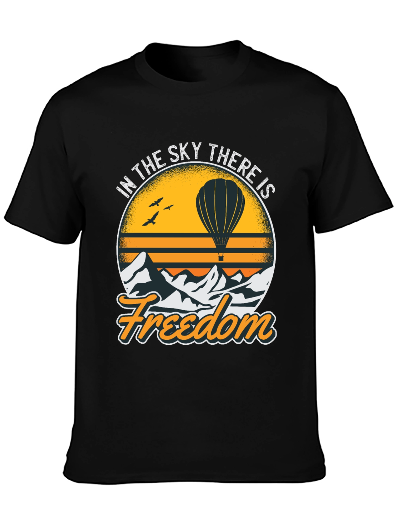 Freedom Sky Hot Air Balloon Graphic Tee