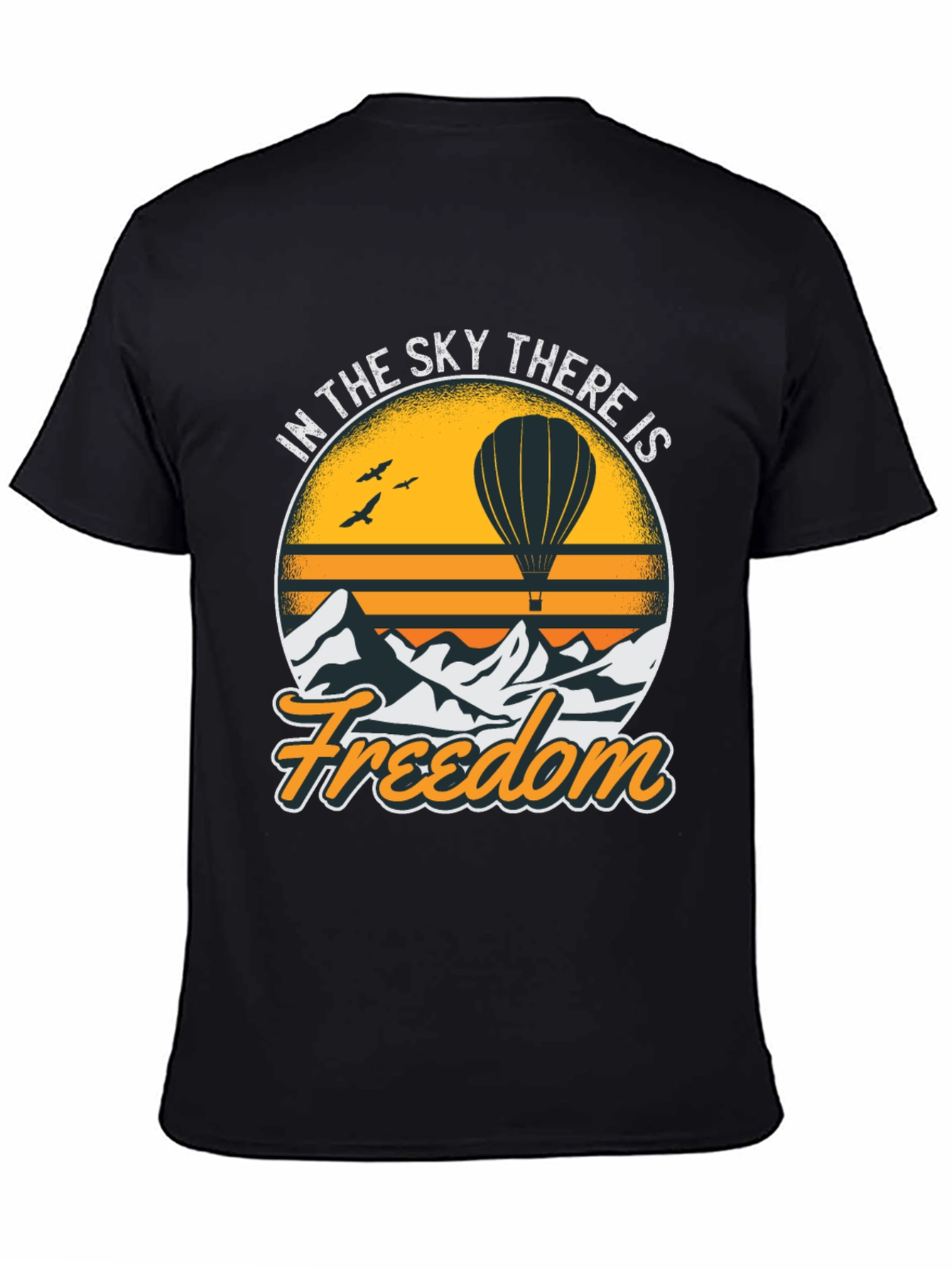 Freedom Sky Hot Air Balloon Graphic Tee