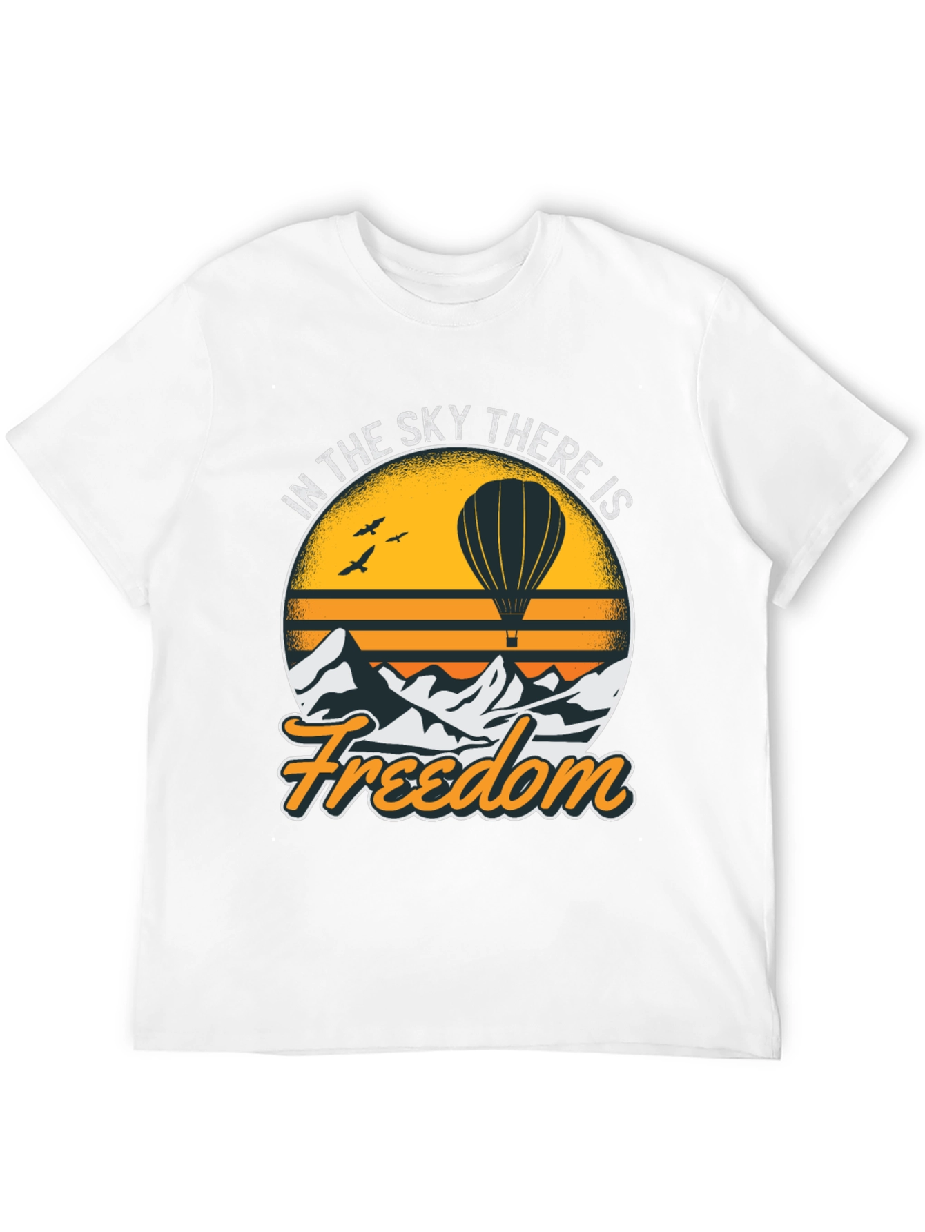 Freedom Sky Hot Air Balloon Graphic Tee