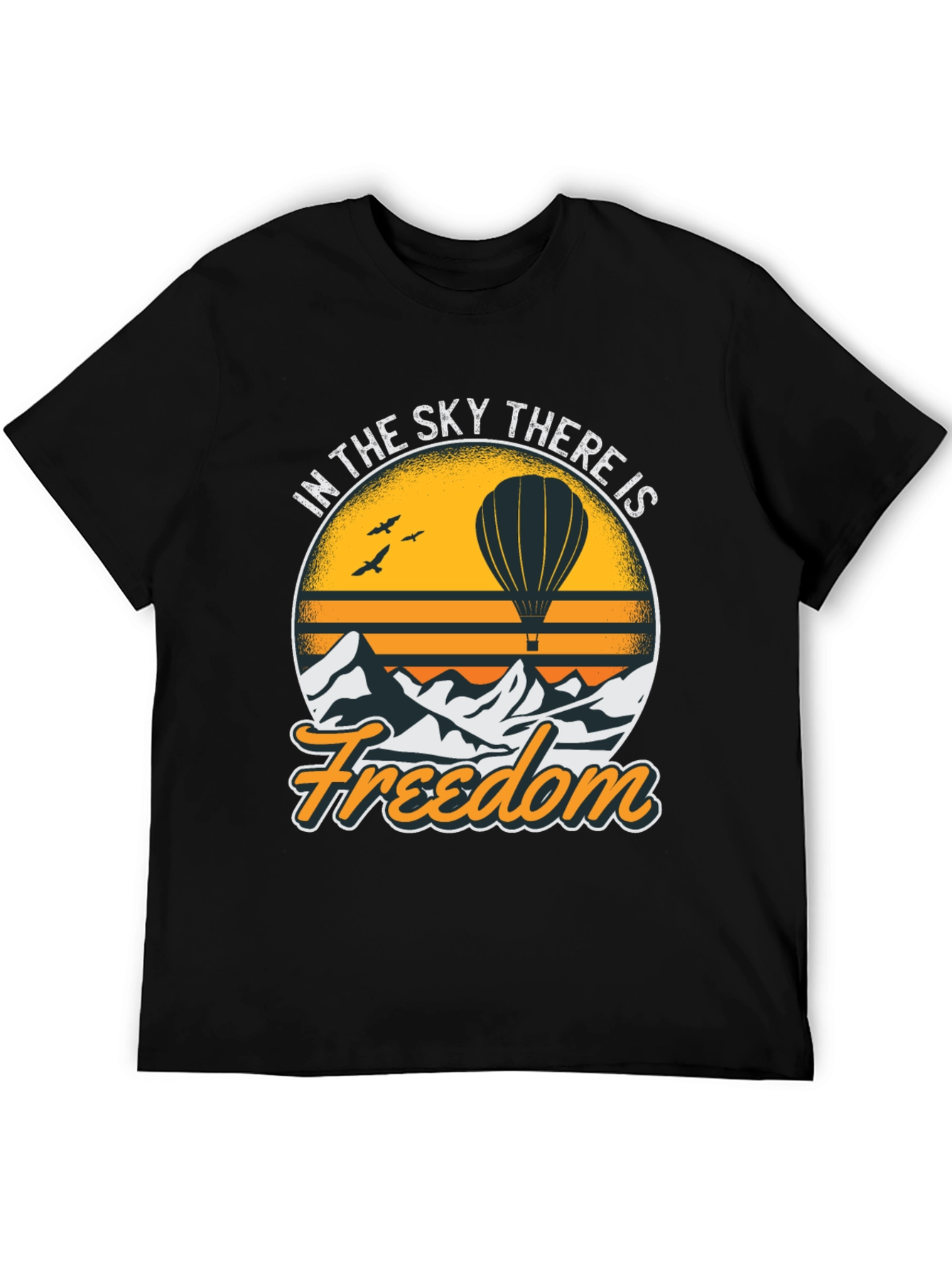 Freedom Sky Hot Air Balloon Graphic Tee