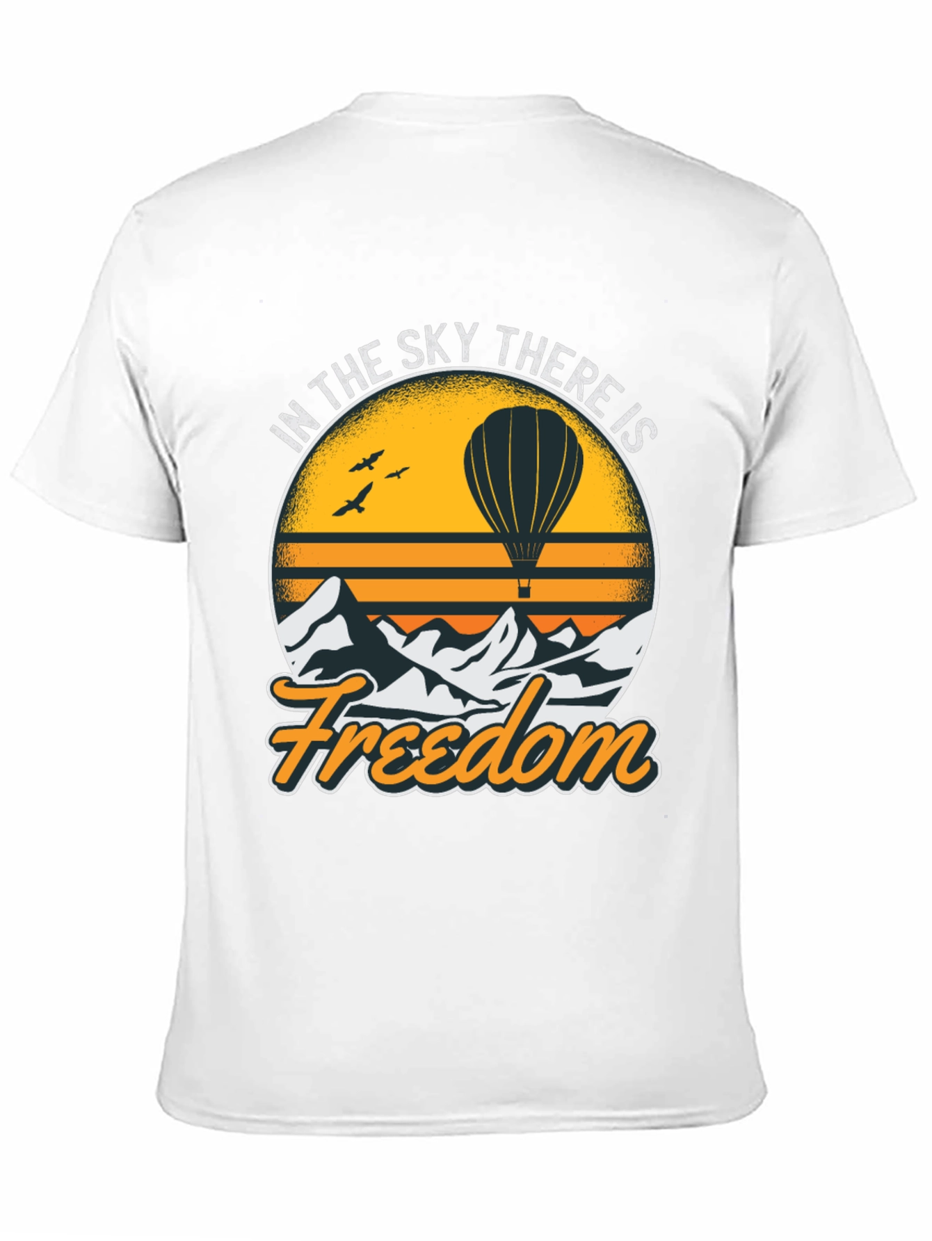Freedom Sky Hot Air Balloon Graphic Tee