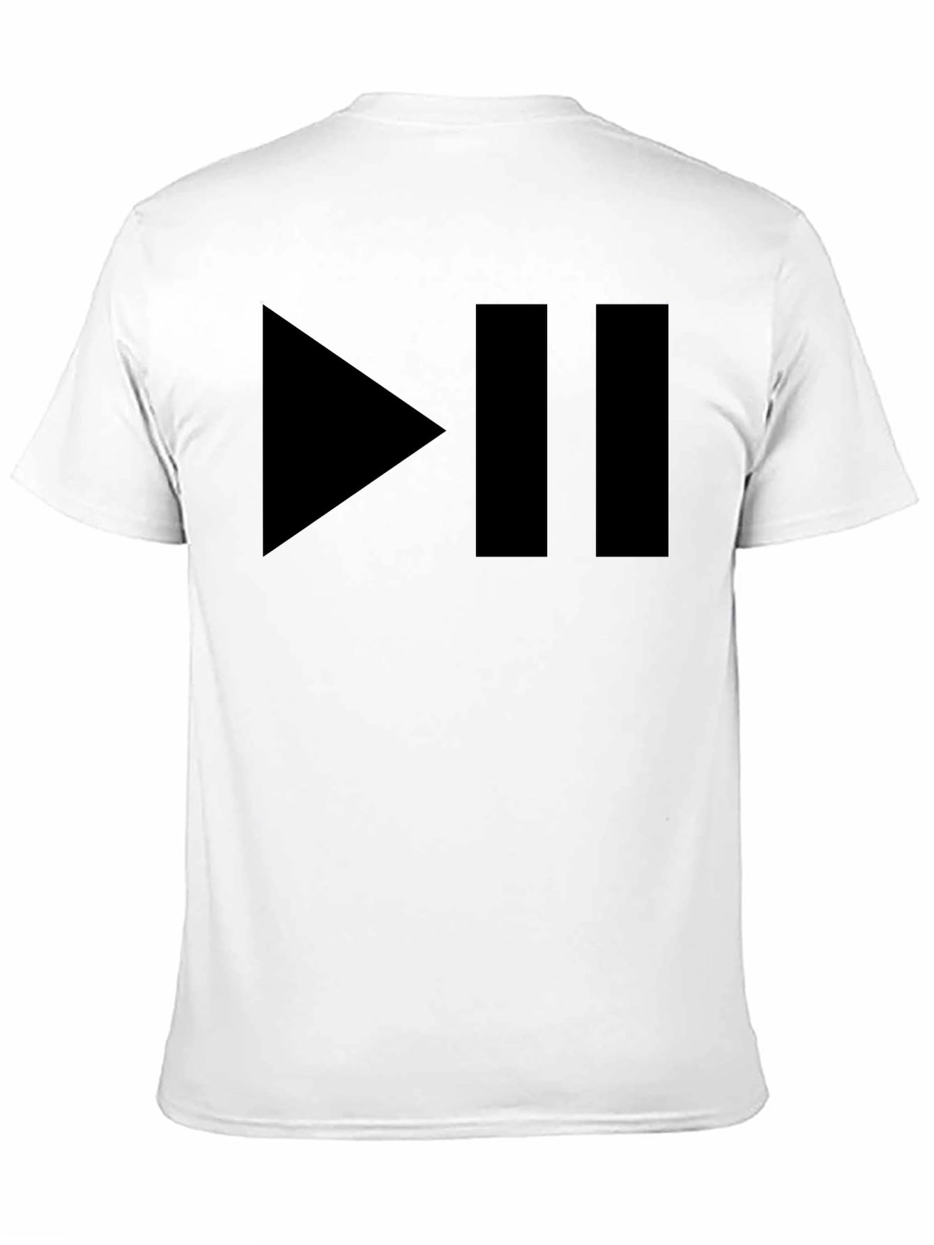 Play/Pause Black Graphic T-Shirt - Music Lover Tee