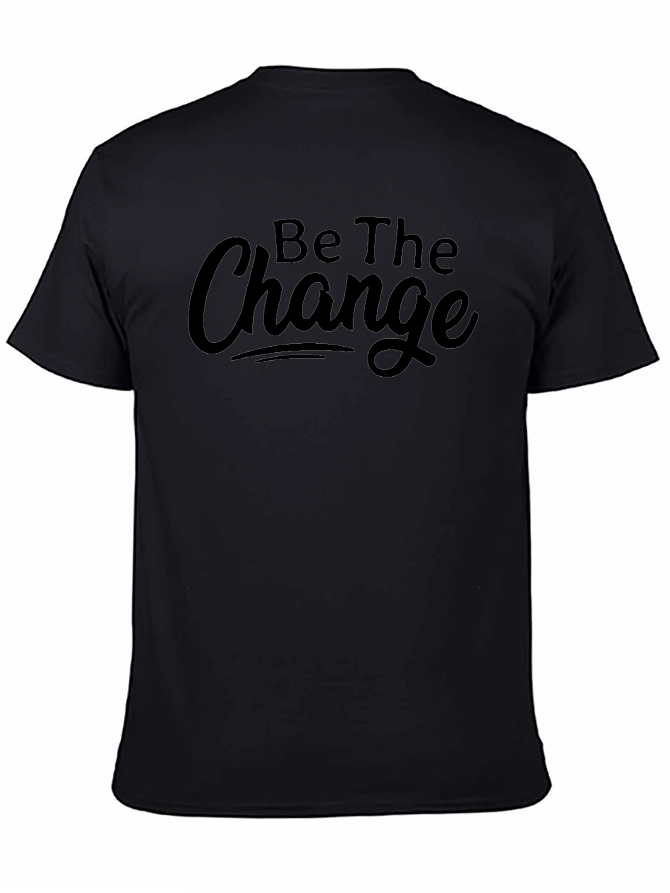 Be The Change Black T-Shirt