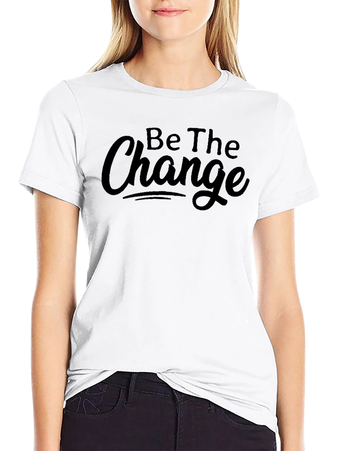 Be The Change Black T-Shirt