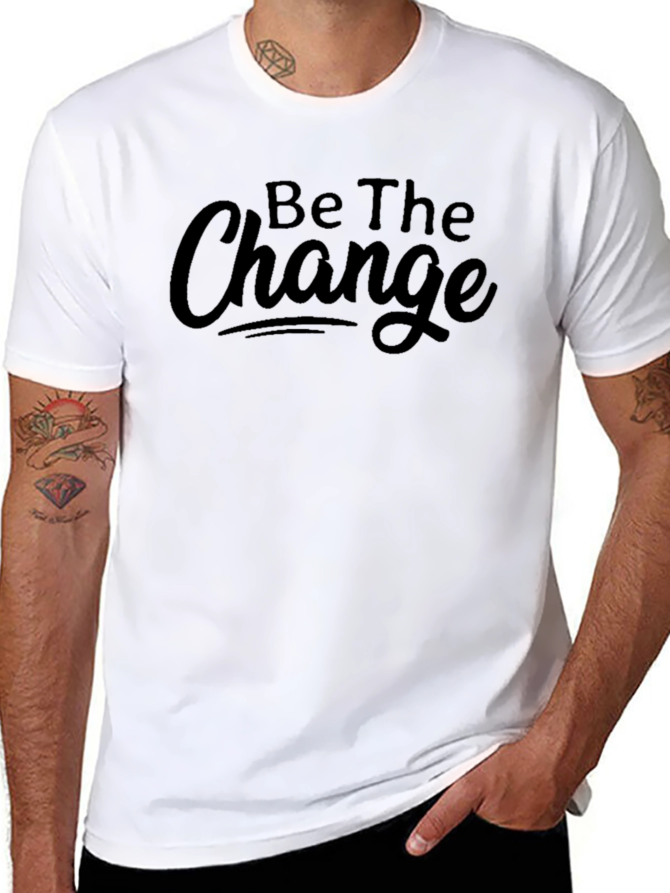 Be The Change Black T-Shirt