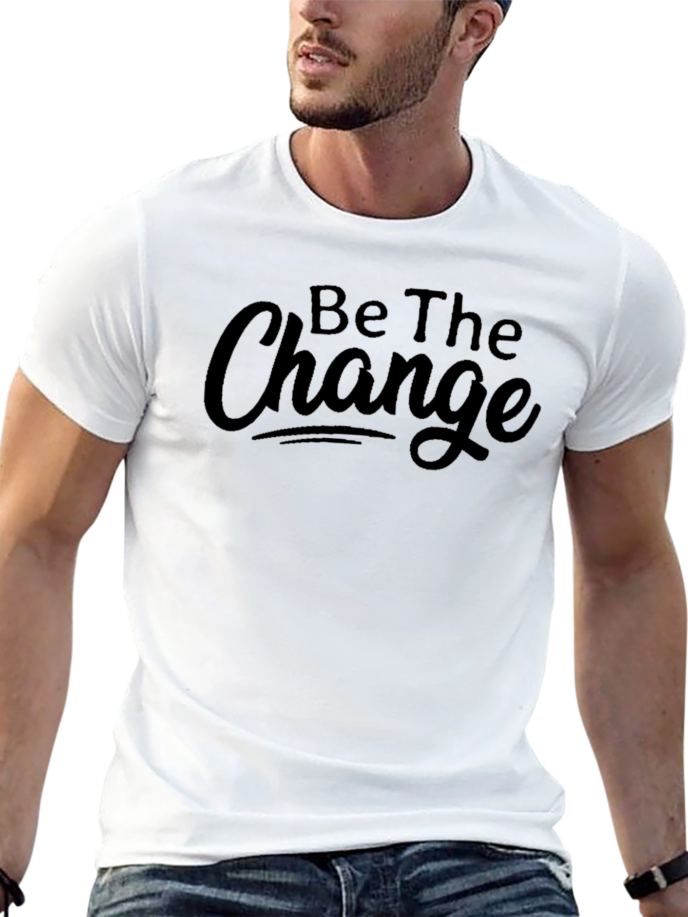 Be The Change Black T-Shirt