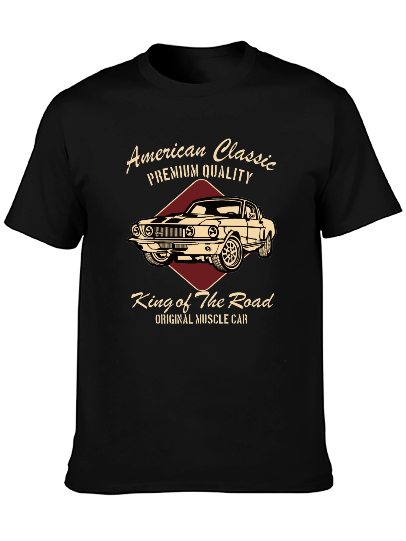 American Classic Car Graphic T-Shirt