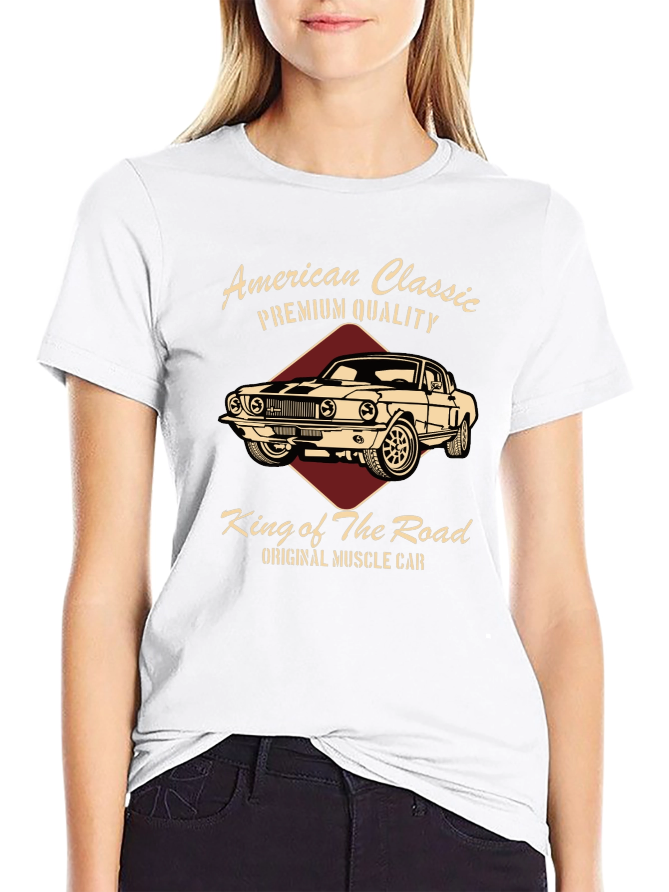 American Classic Car Graphic T-Shirt