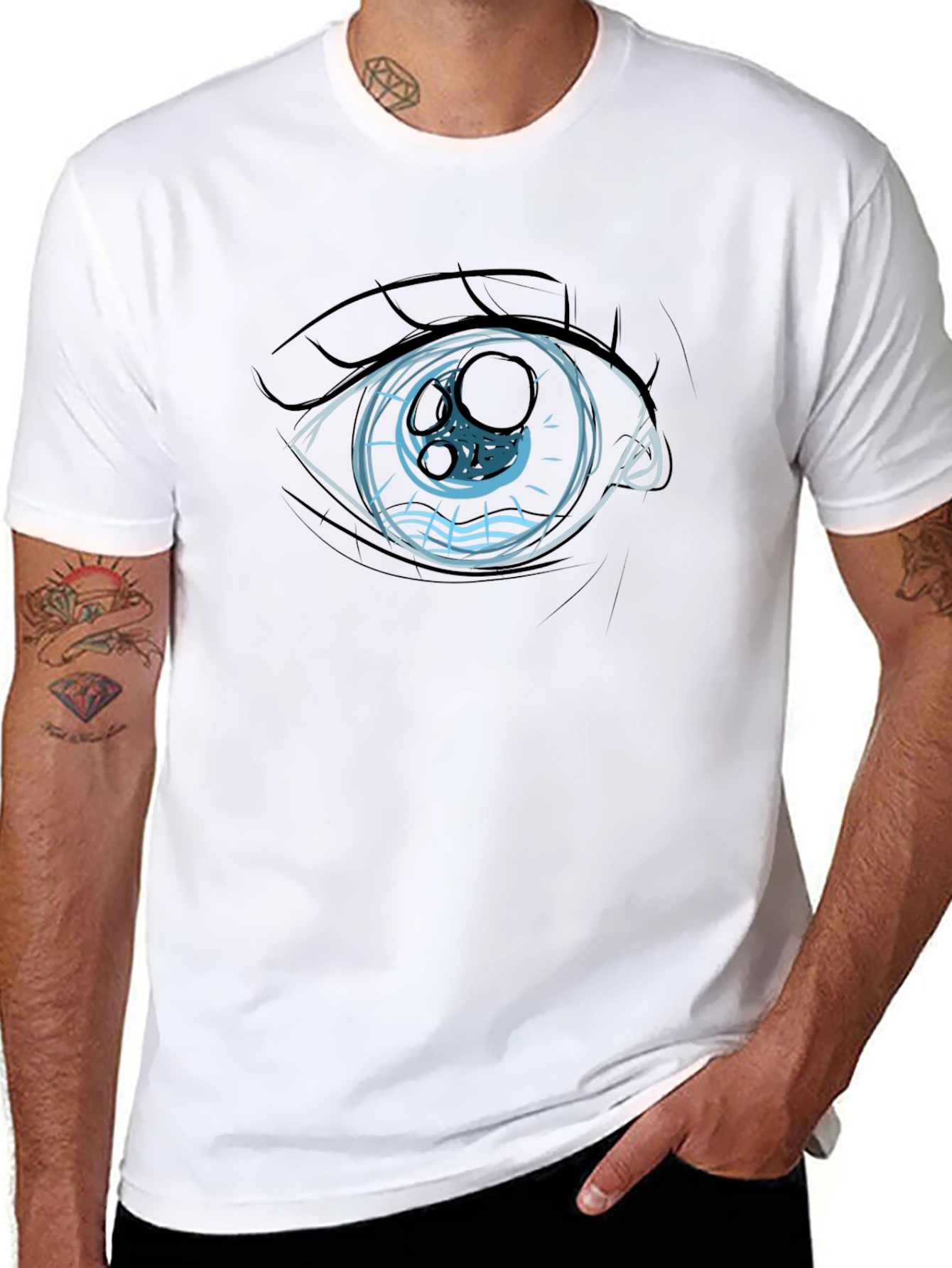 Eye Graphic Black T-Shirt