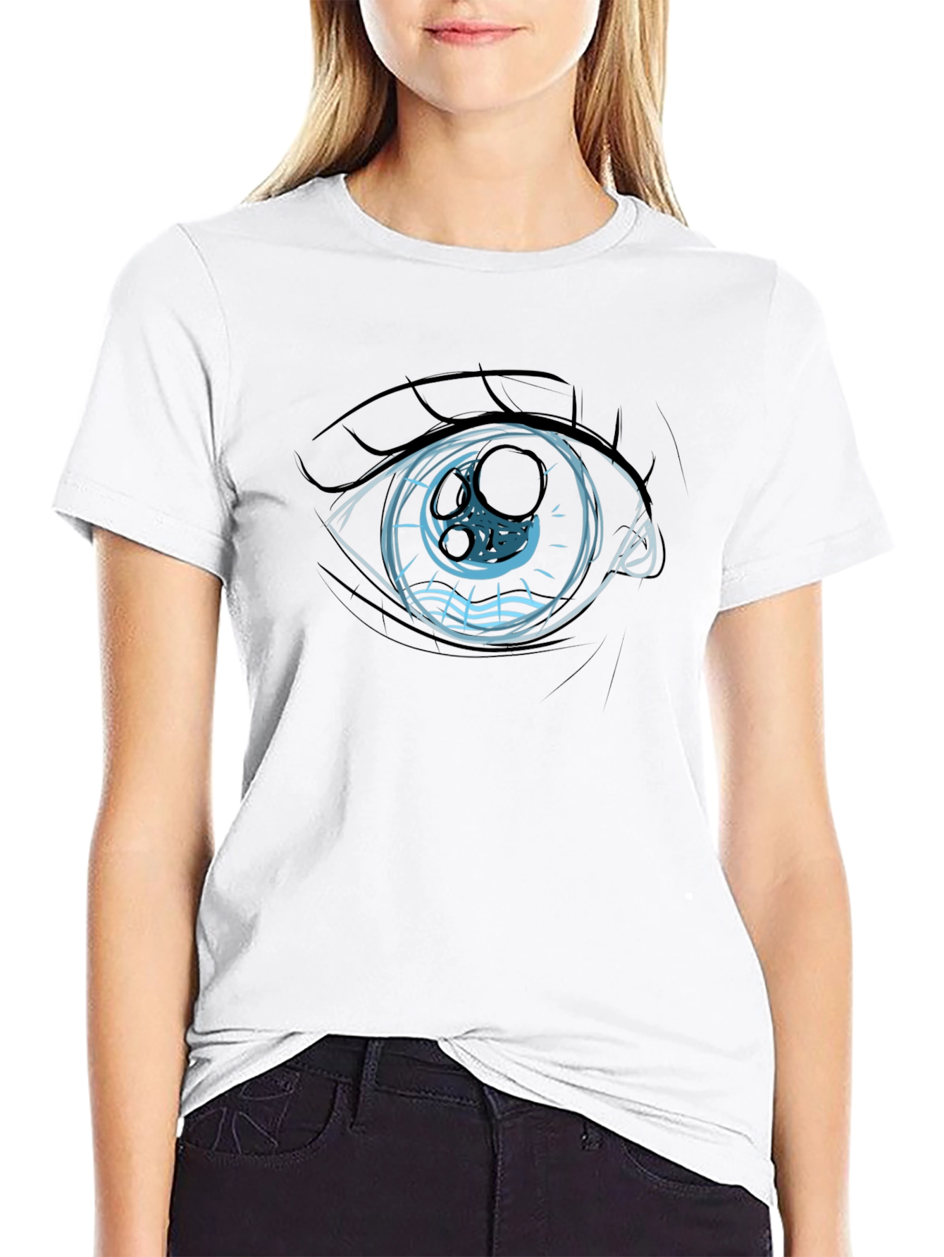 Eye Graphic Black T-Shirt