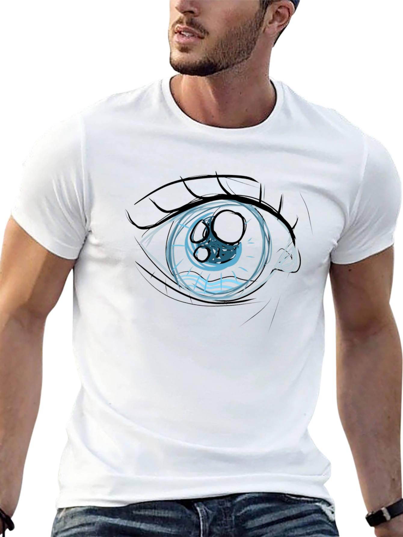 Eye Graphic Black T-Shirt