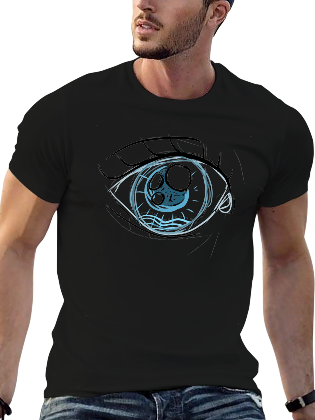 Eye Graphic Black T-Shirt