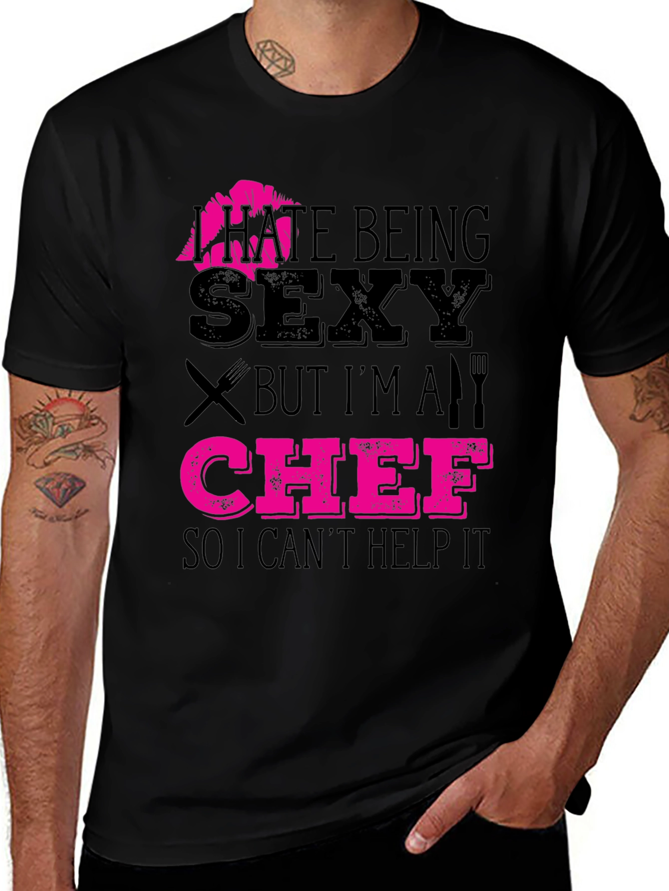 I Hate Being Sexy Chef T-Shirt Funny Cooking Apparel