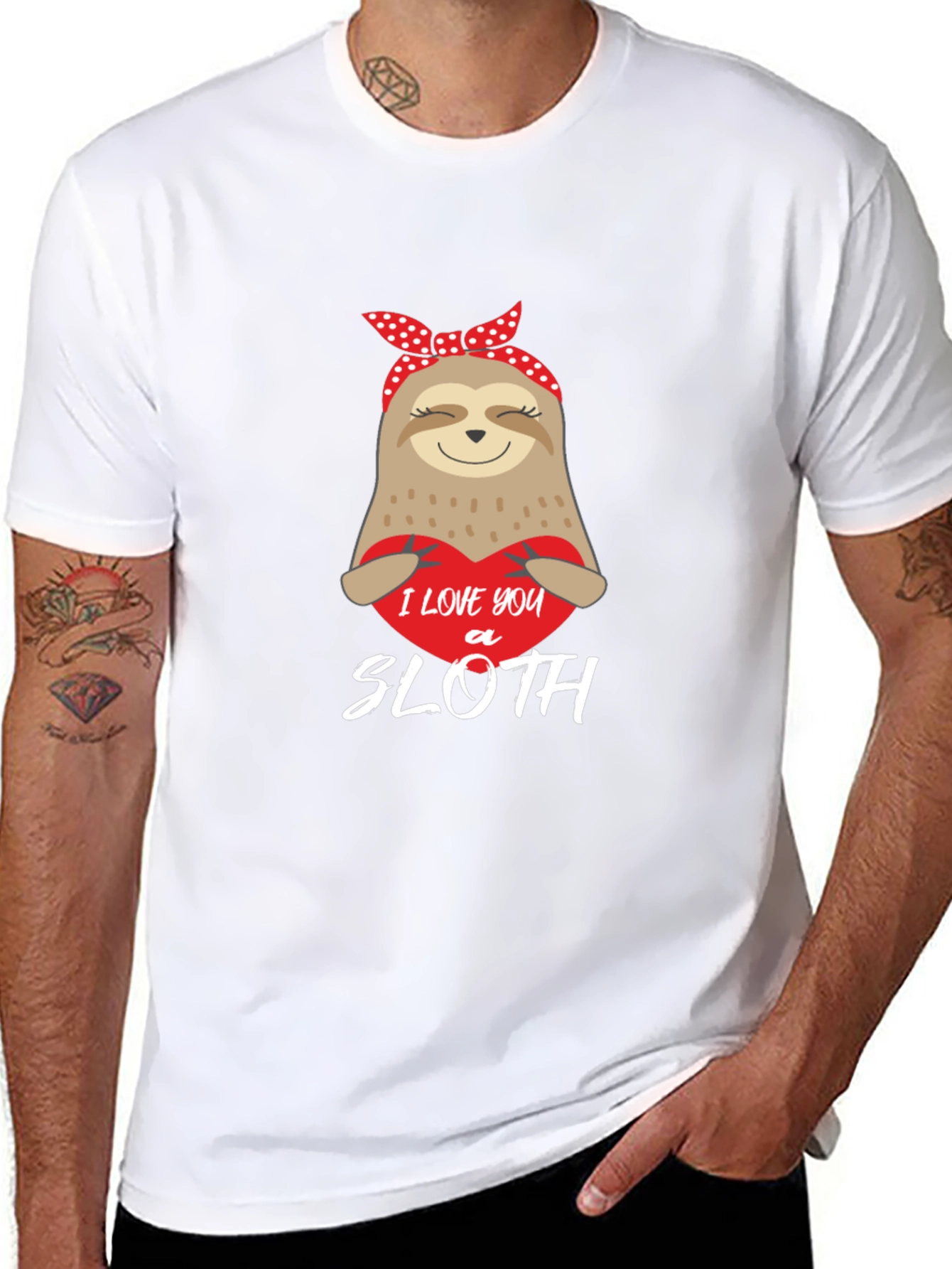 I Love You a Sloth T-Shirt Cute Sloth Tee