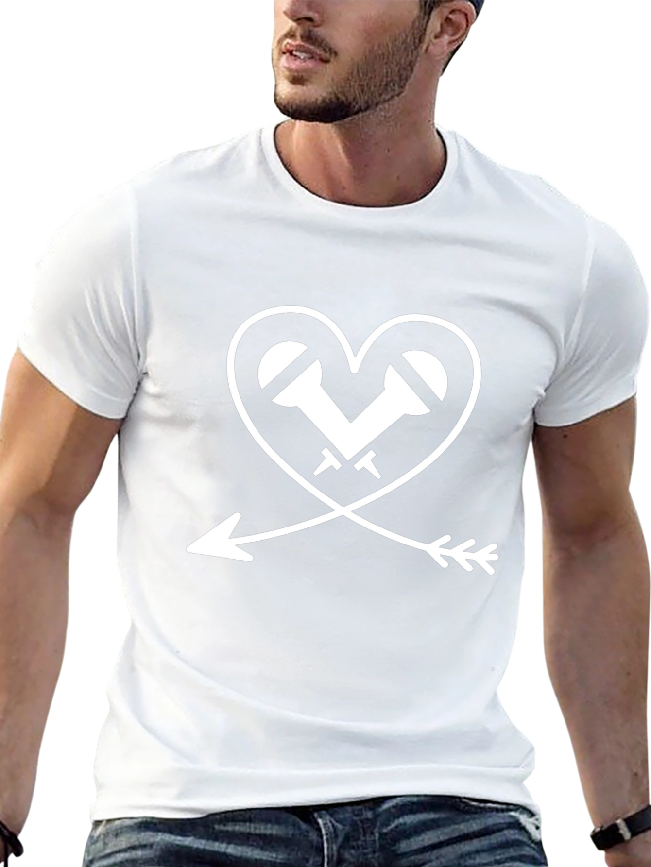 Heart Arrow Microphone T-Shirt