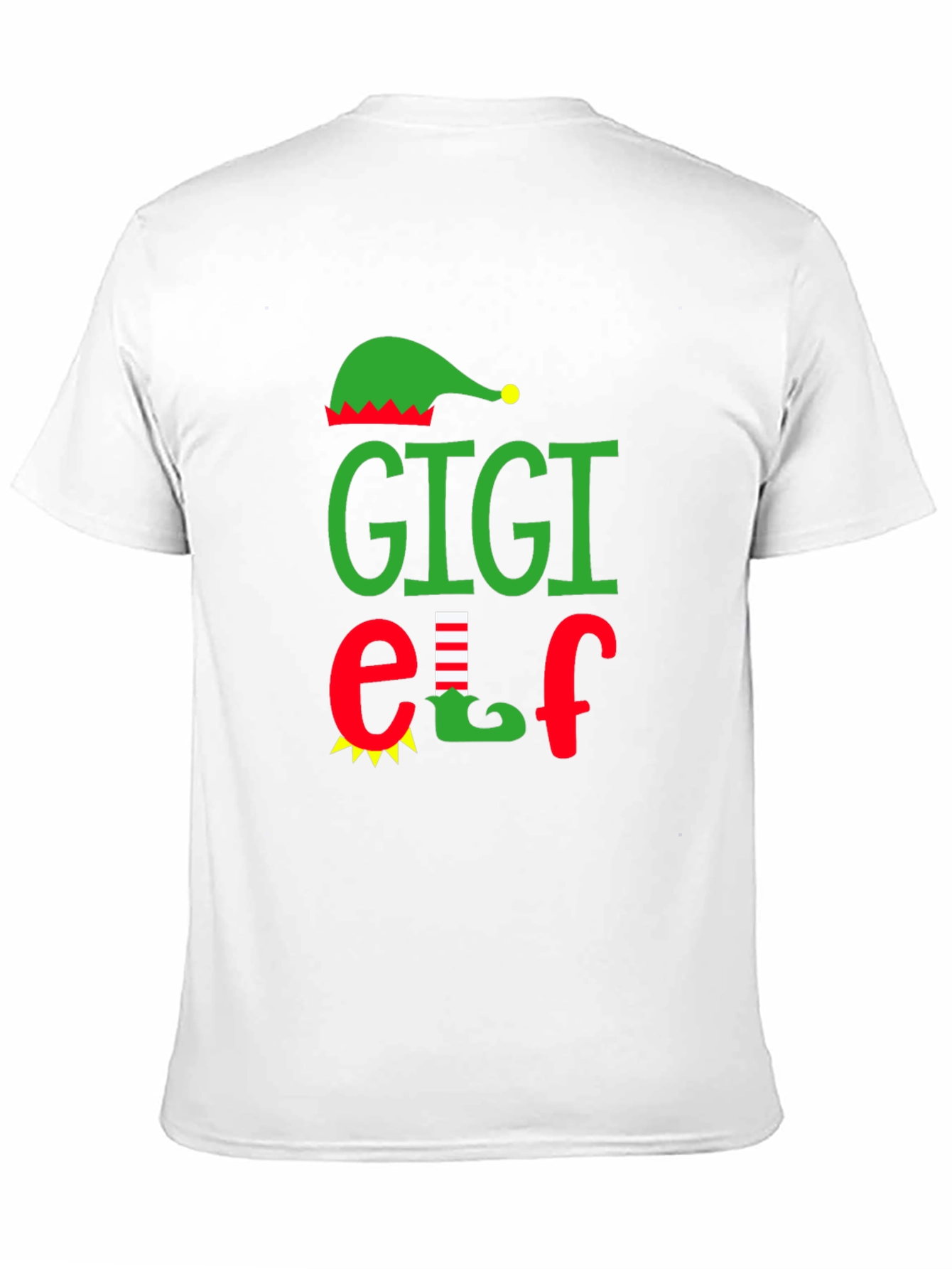 Gigi Elf Graphic Tee - Holiday Family Matching Shirt