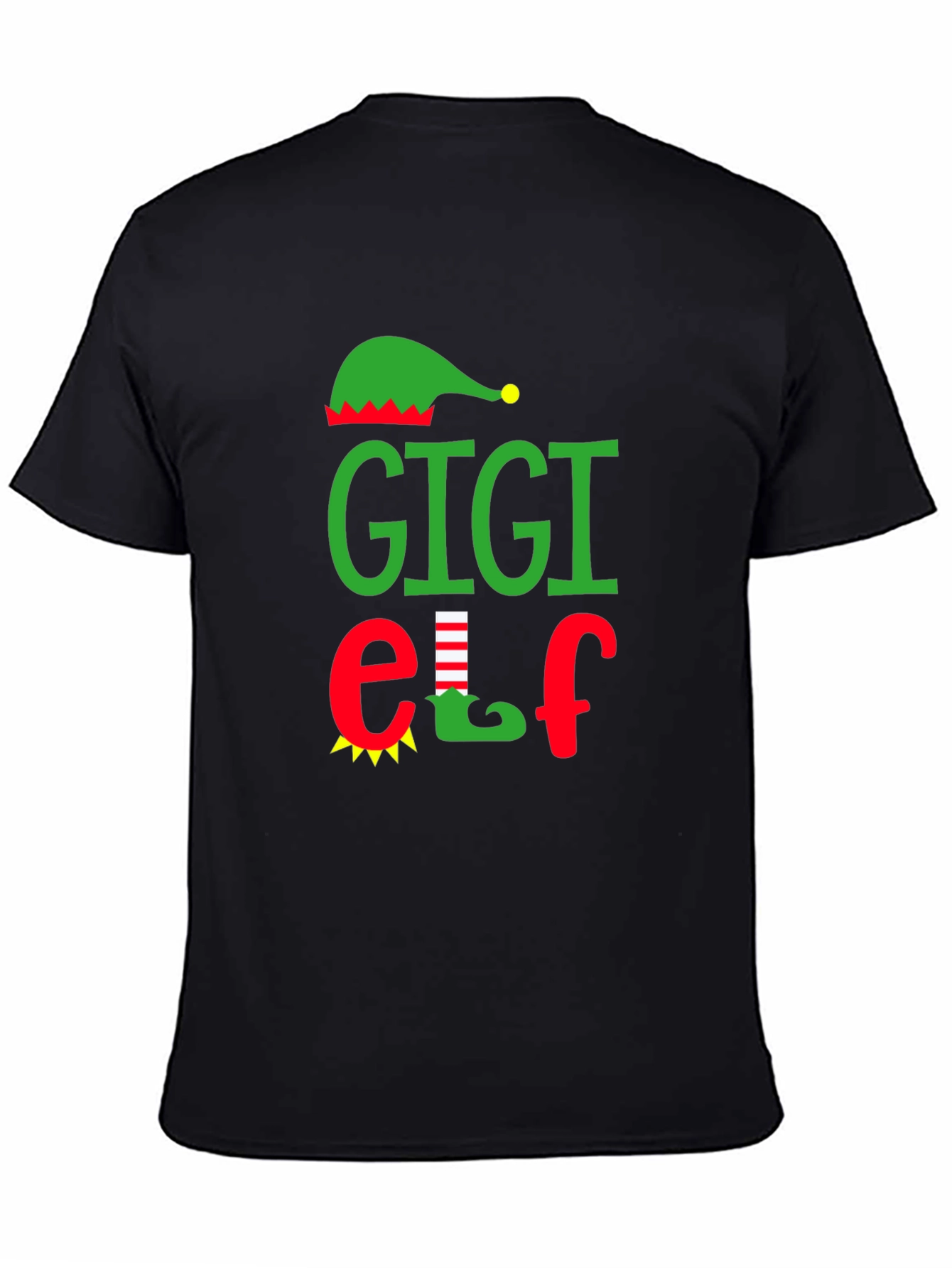 Gigi Elf Graphic Tee - Holiday Family Matching Shirt
